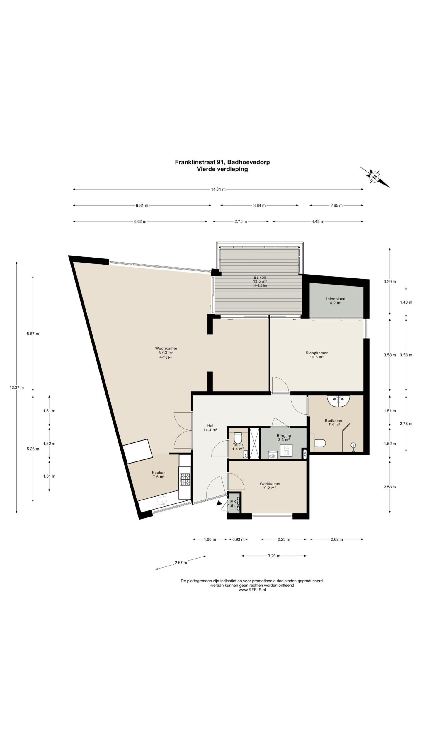 Franklinstraat 91 in BADHOEVEDORP-36