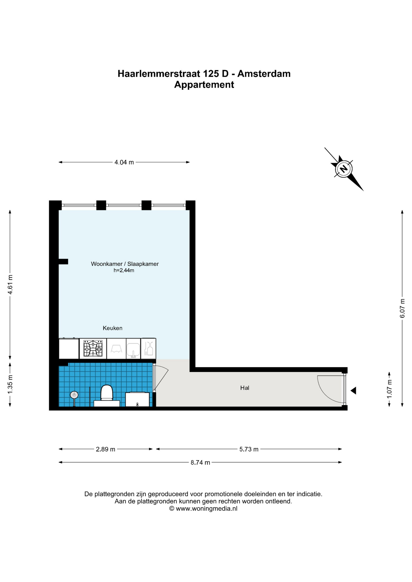 Haarlemmerstraat 125 D in AMSTERDAM-21