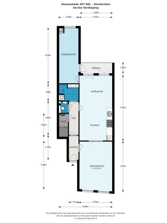 Nassaukade 307 1 in AMSTERDAM-25