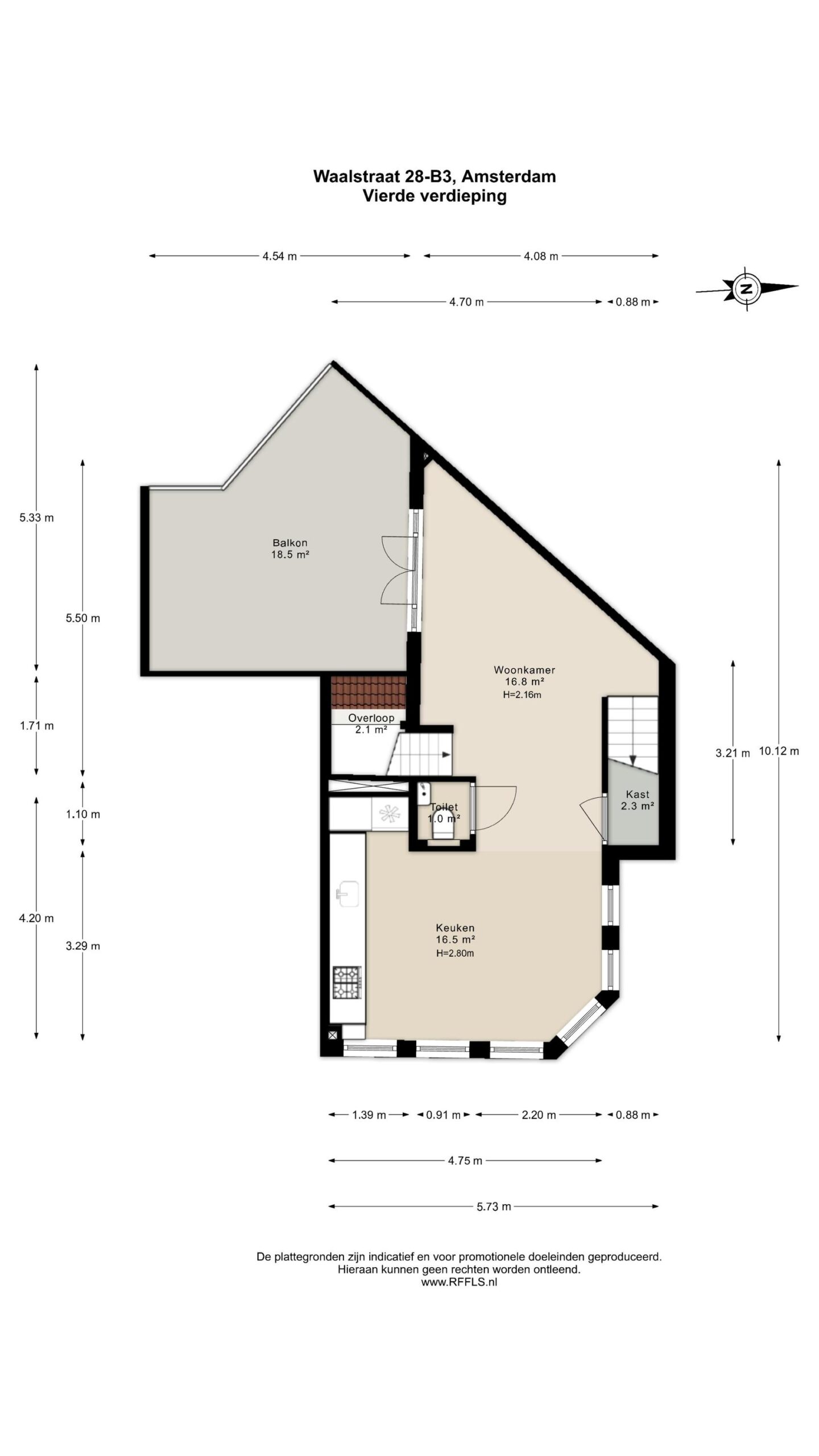 Waalstraat 28 B 3 in AMSTERDAM-30