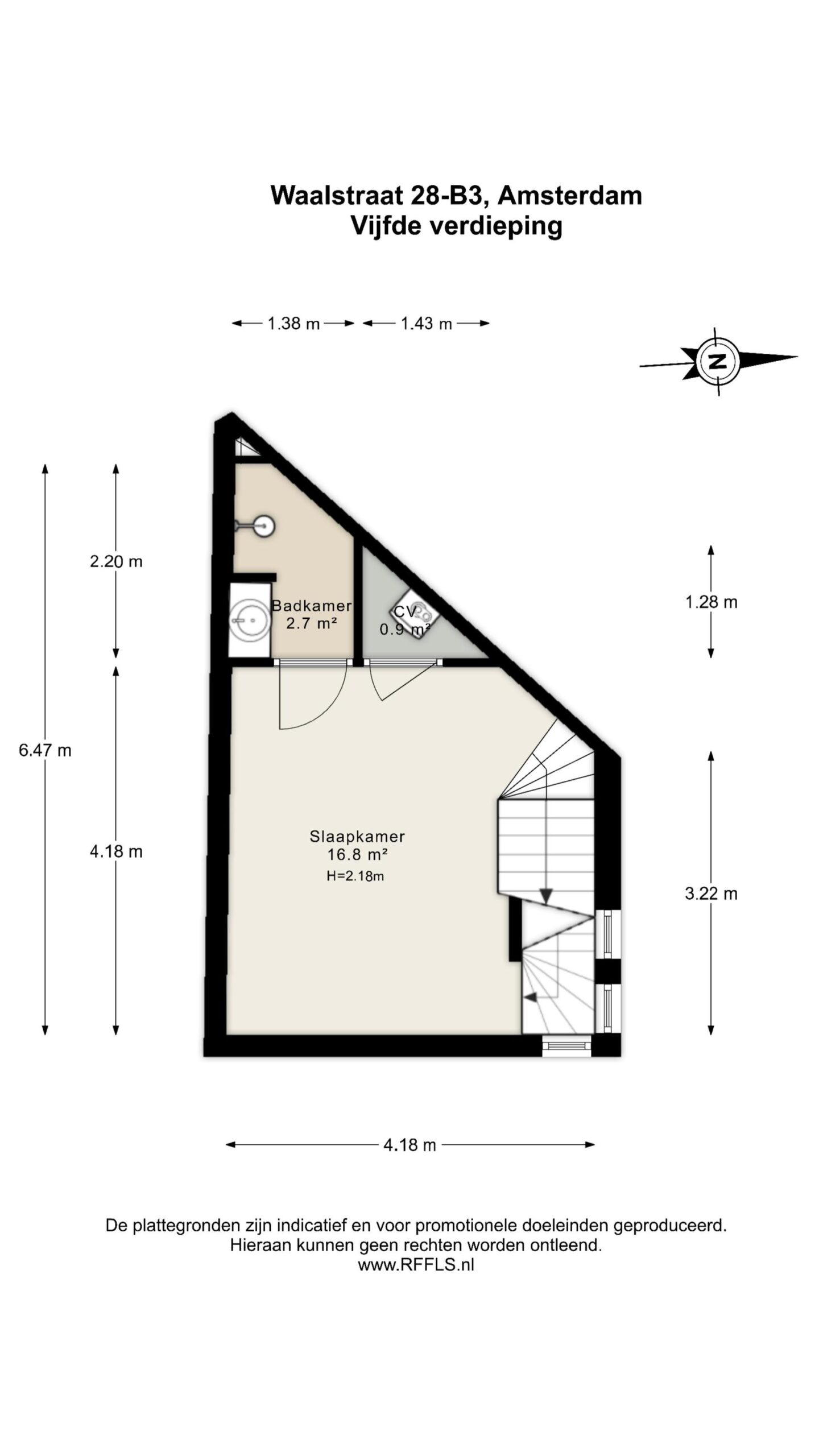 Waalstraat 28 B 3 in AMSTERDAM-32
