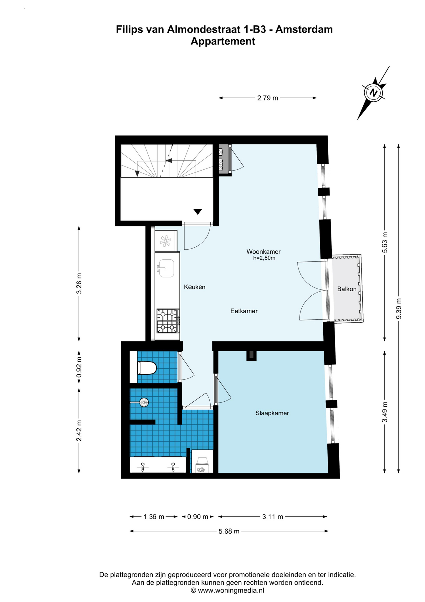 Filips van Almondestraat 1 B 3 in AMSTERDAM-24