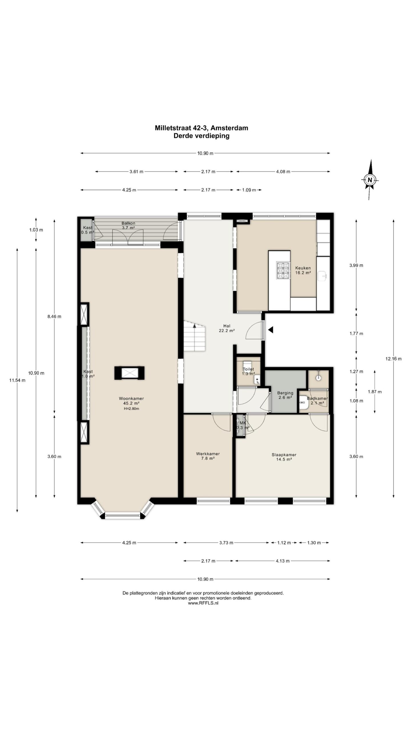 Milletstraat 42 3 in AMSTERDAM-38