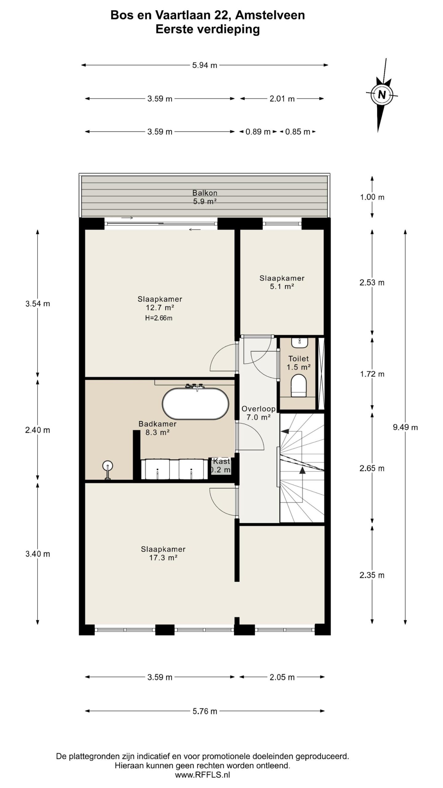 Bos en Vaartlaan 22 in AMSTELVEEN-45