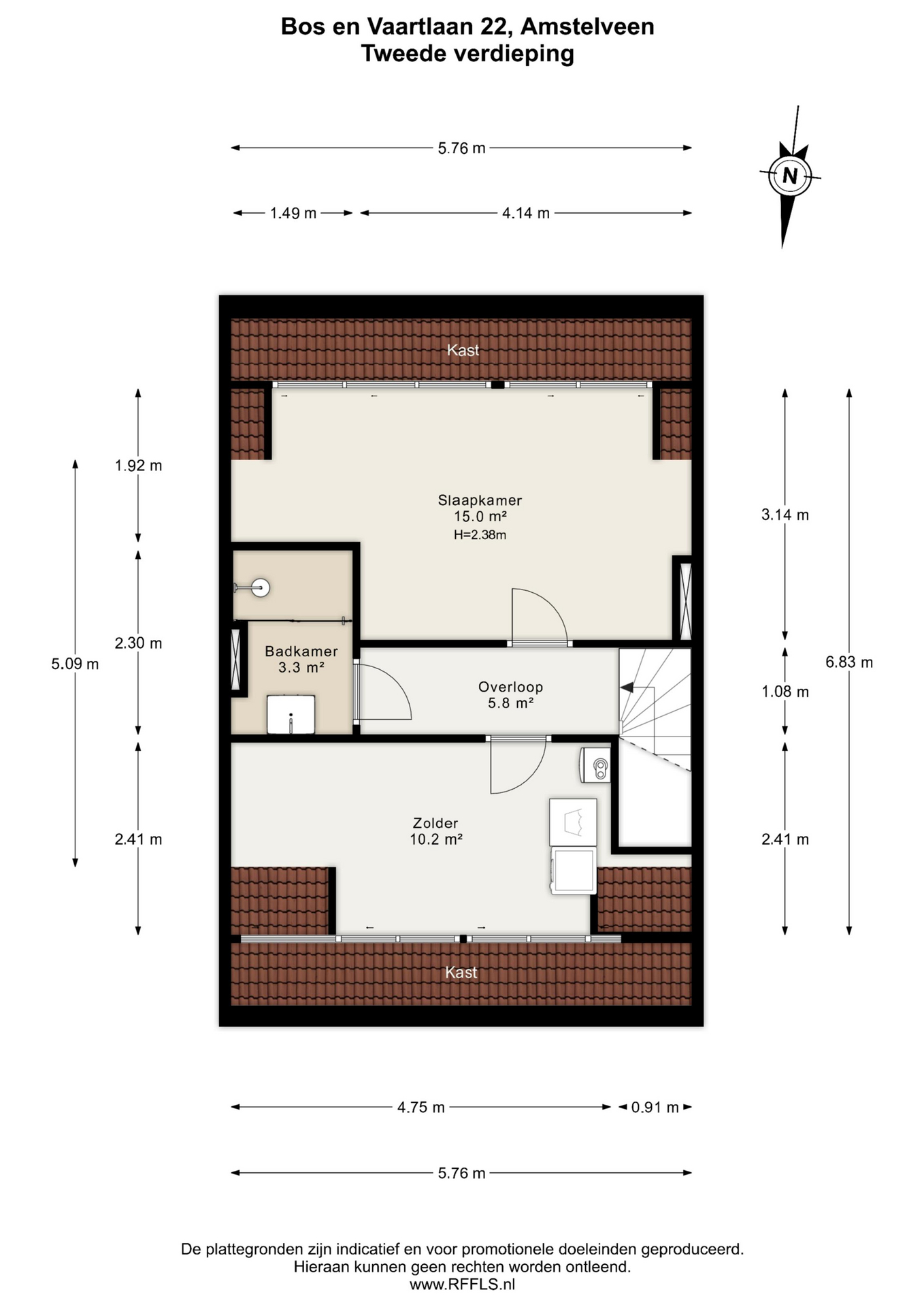 Bos en Vaartlaan 22 in AMSTELVEEN-47