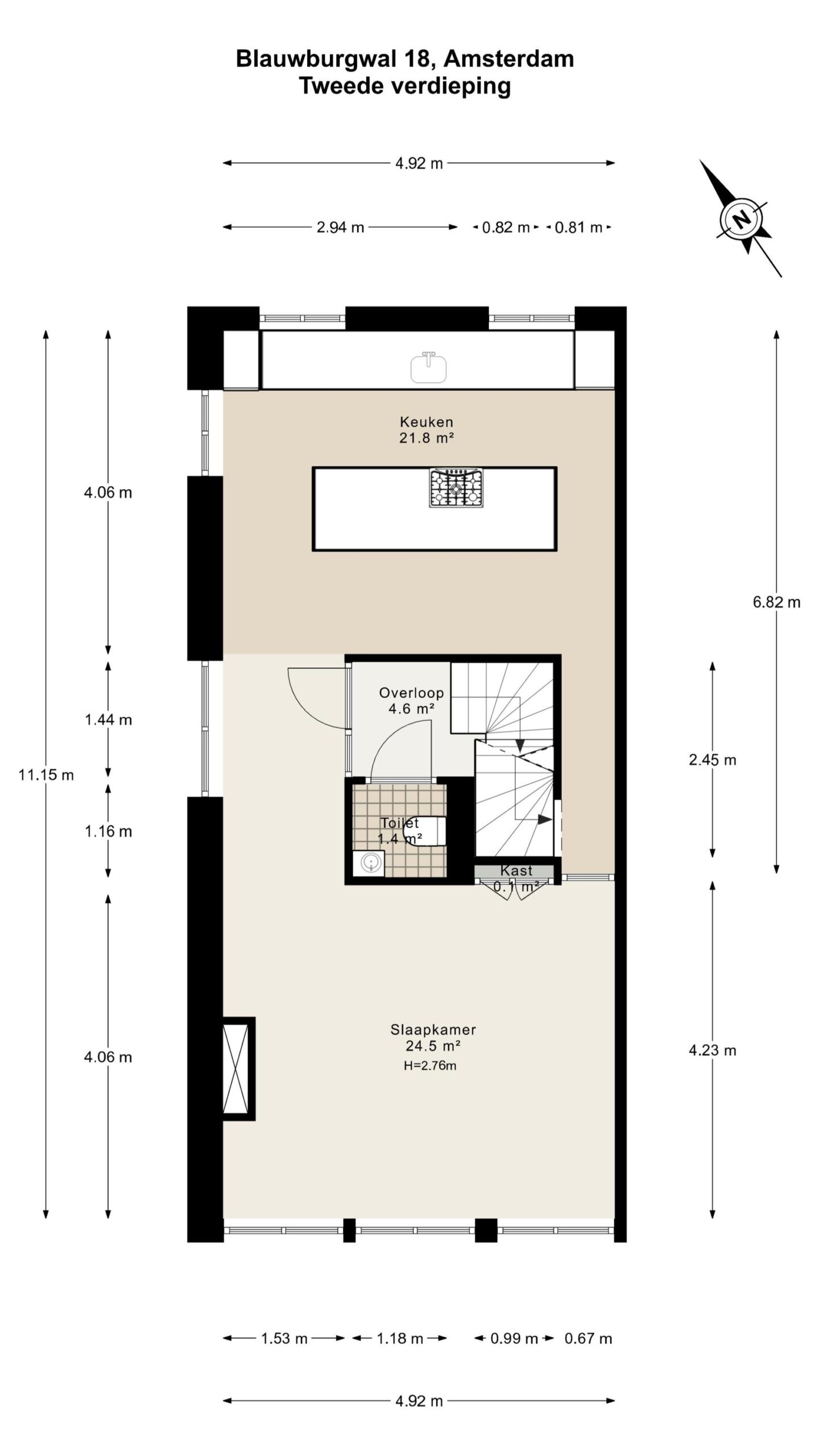 Blauwburgwal 18 H in AMSTERDAM-72