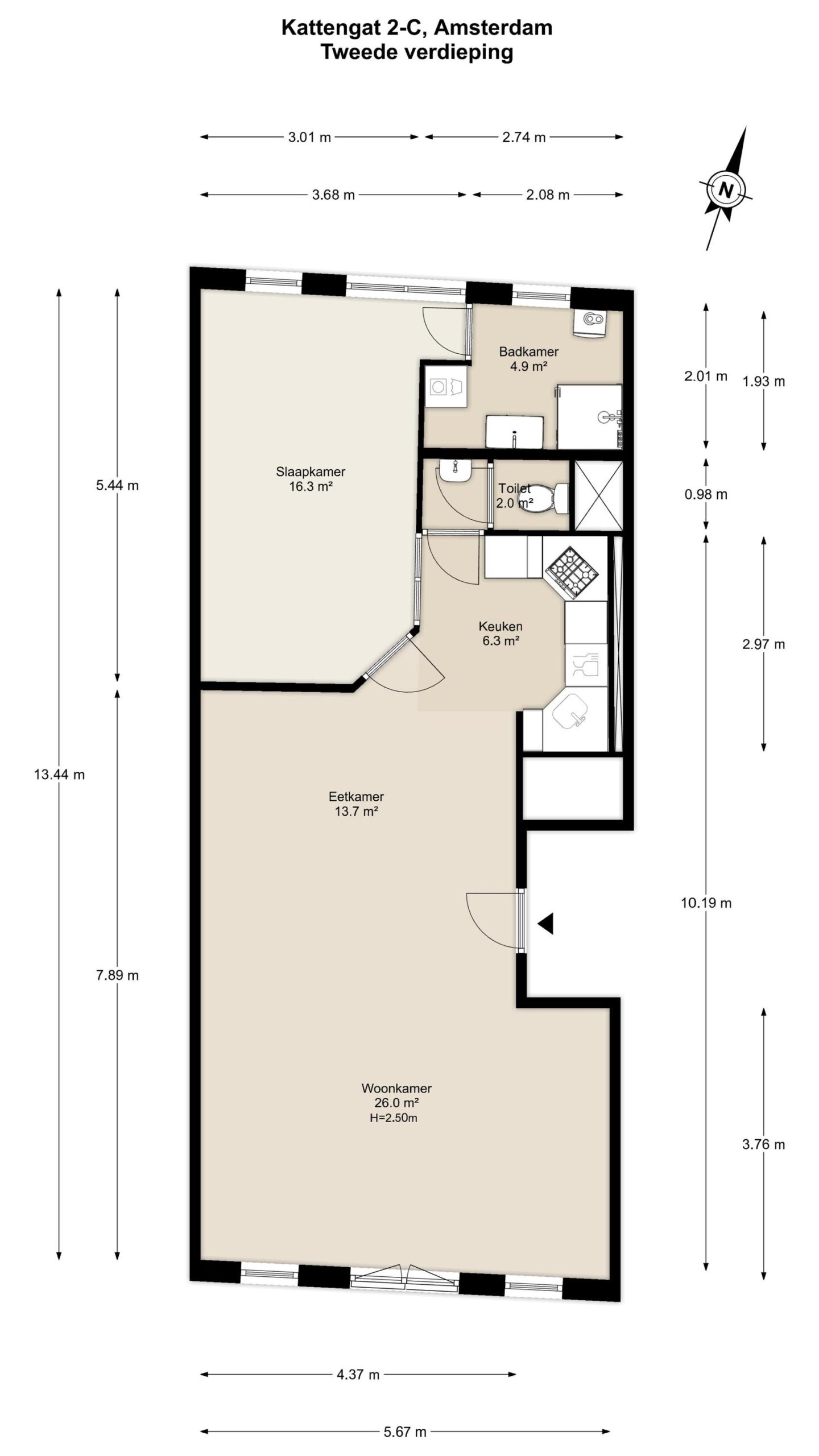 Kattengat 2 C in AMSTERDAM-23