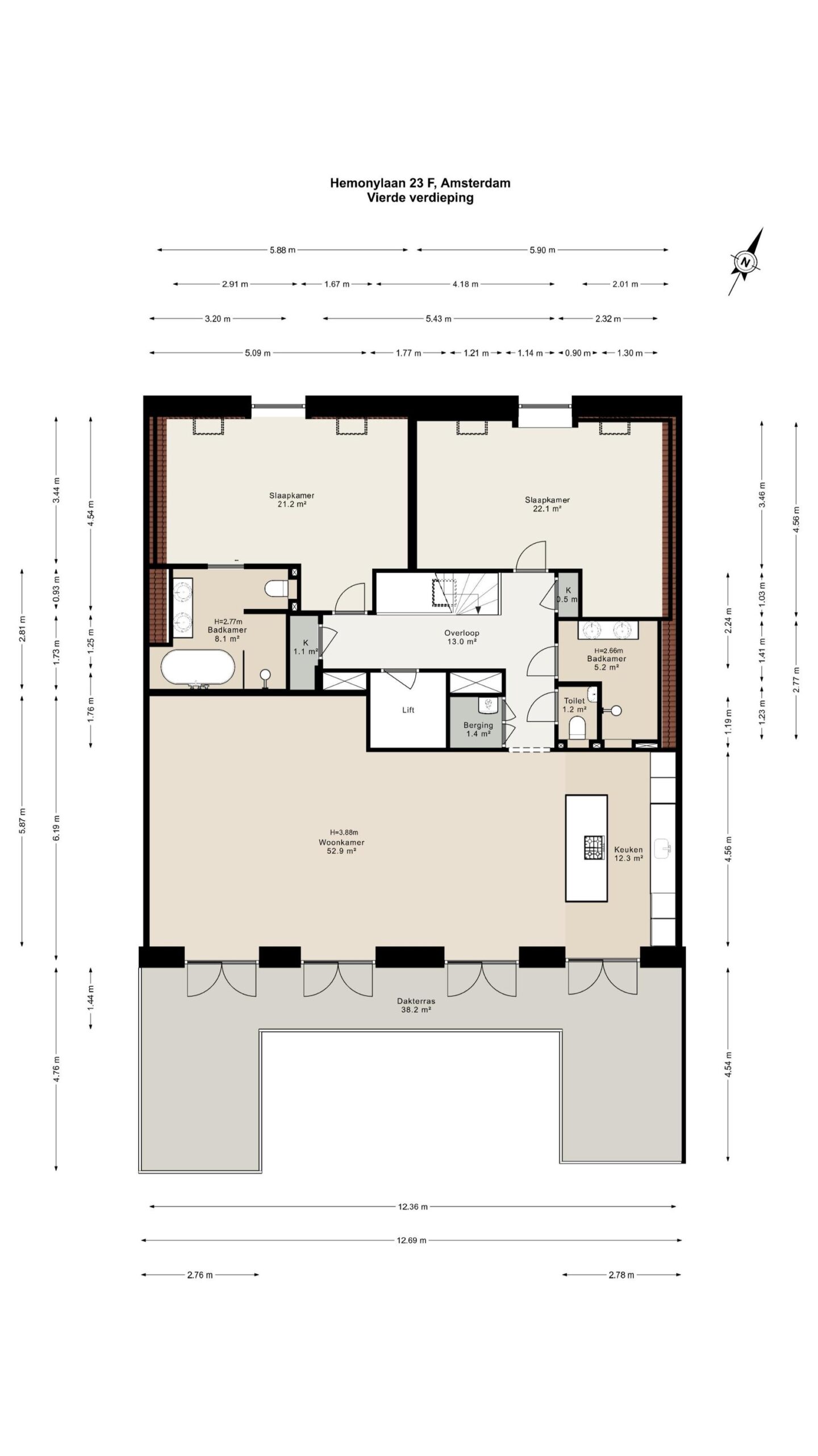Hemonylaan 23 F in AMSTERDAM-42