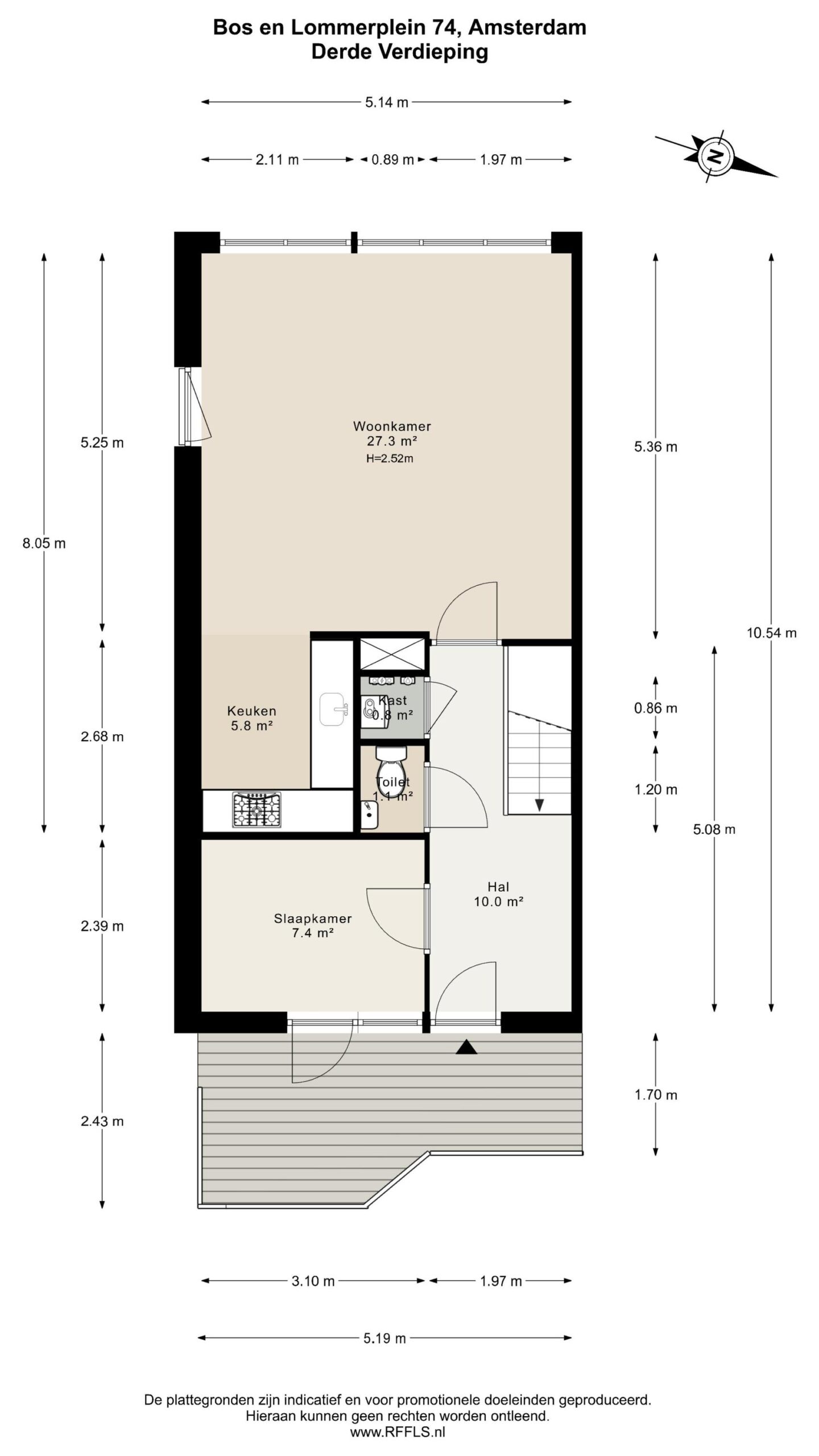 Bos en Lommerplein 74 in AMSTERDAM-42