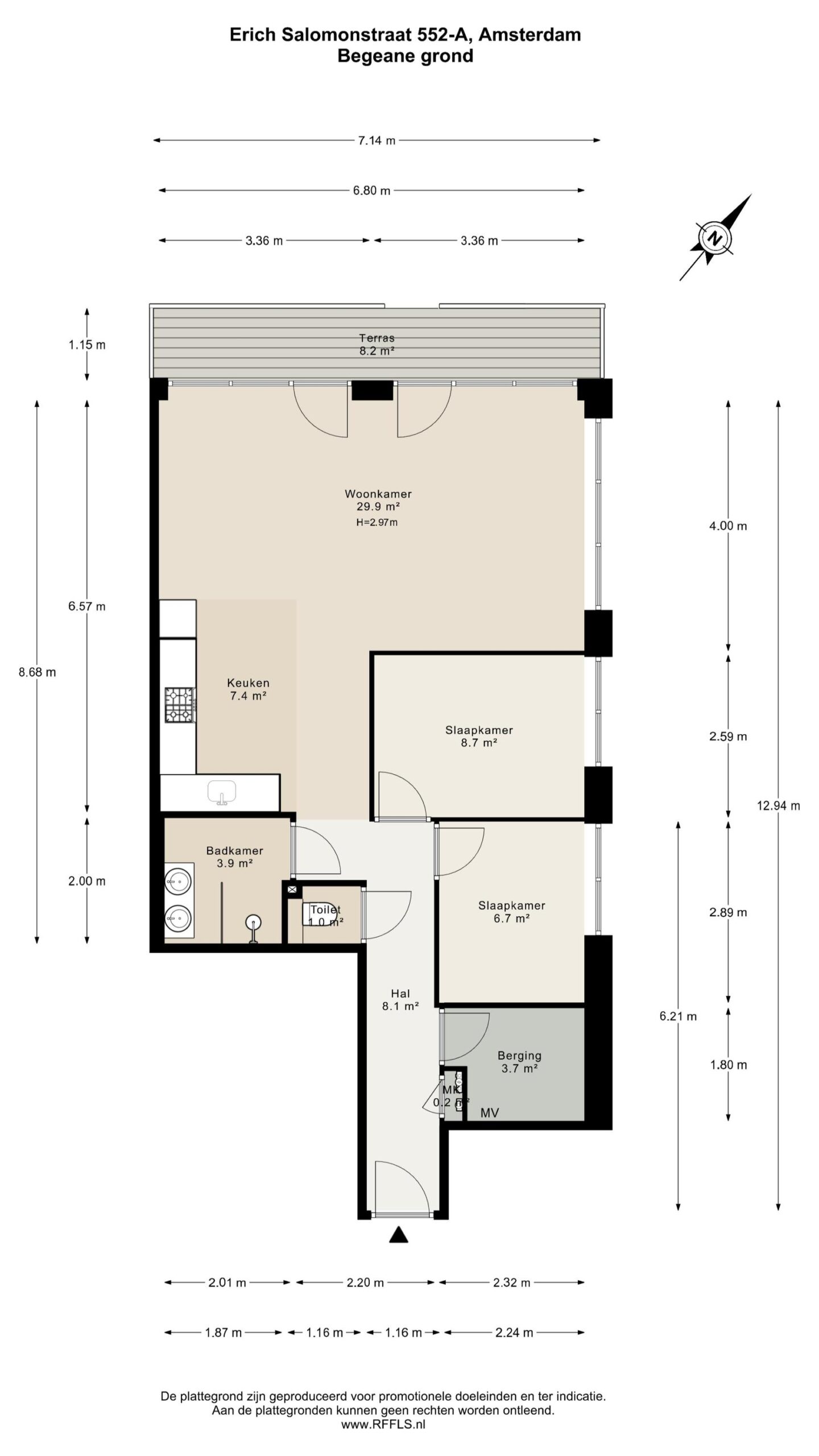 Erich Salomonstraat 552 A in AMSTERDAM-24