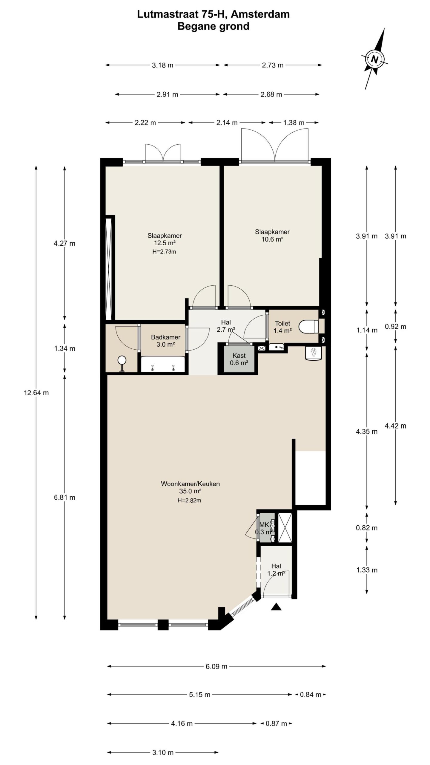 Lutmastraat 75 A in AMSTERDAM-28