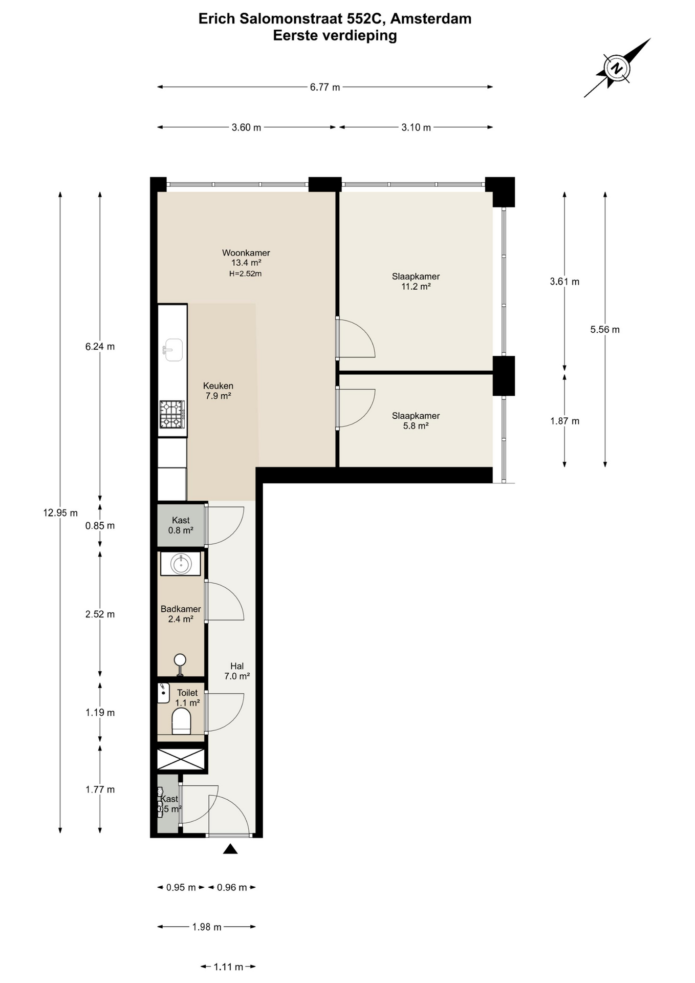 Erich Salomonstraat 552 C in AMSTERDAM-28