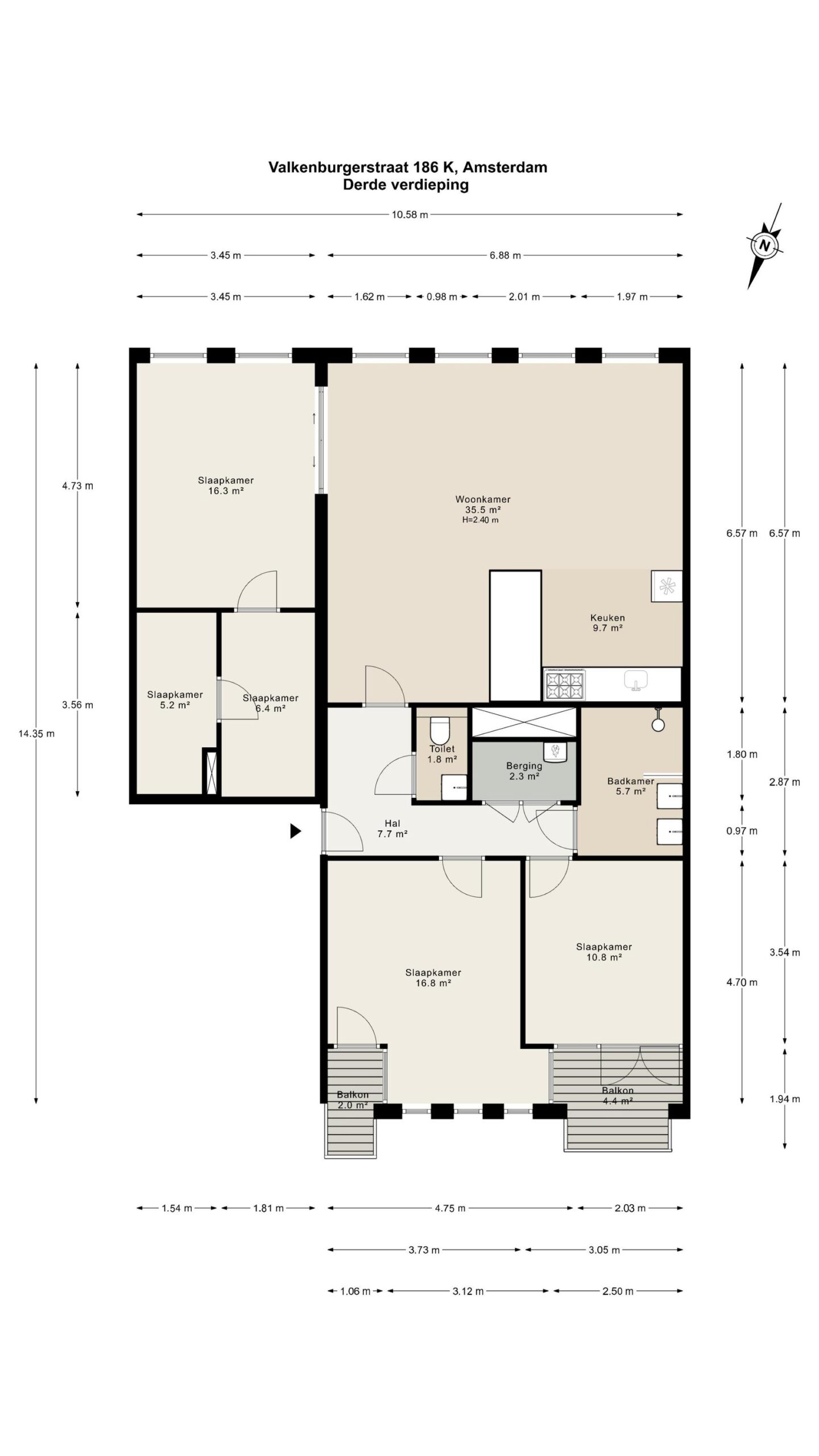 Valkenburgerstraat 186 K in AMSTERDAM-20