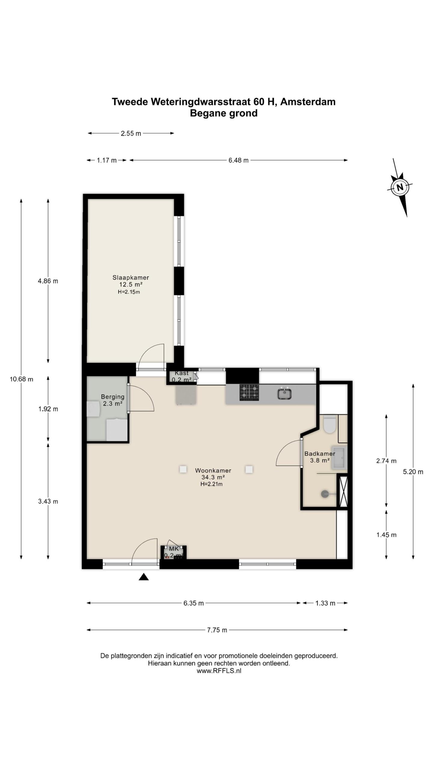 Tweede Weteringdwarsstraat 60 O in AMSTERDAM-20