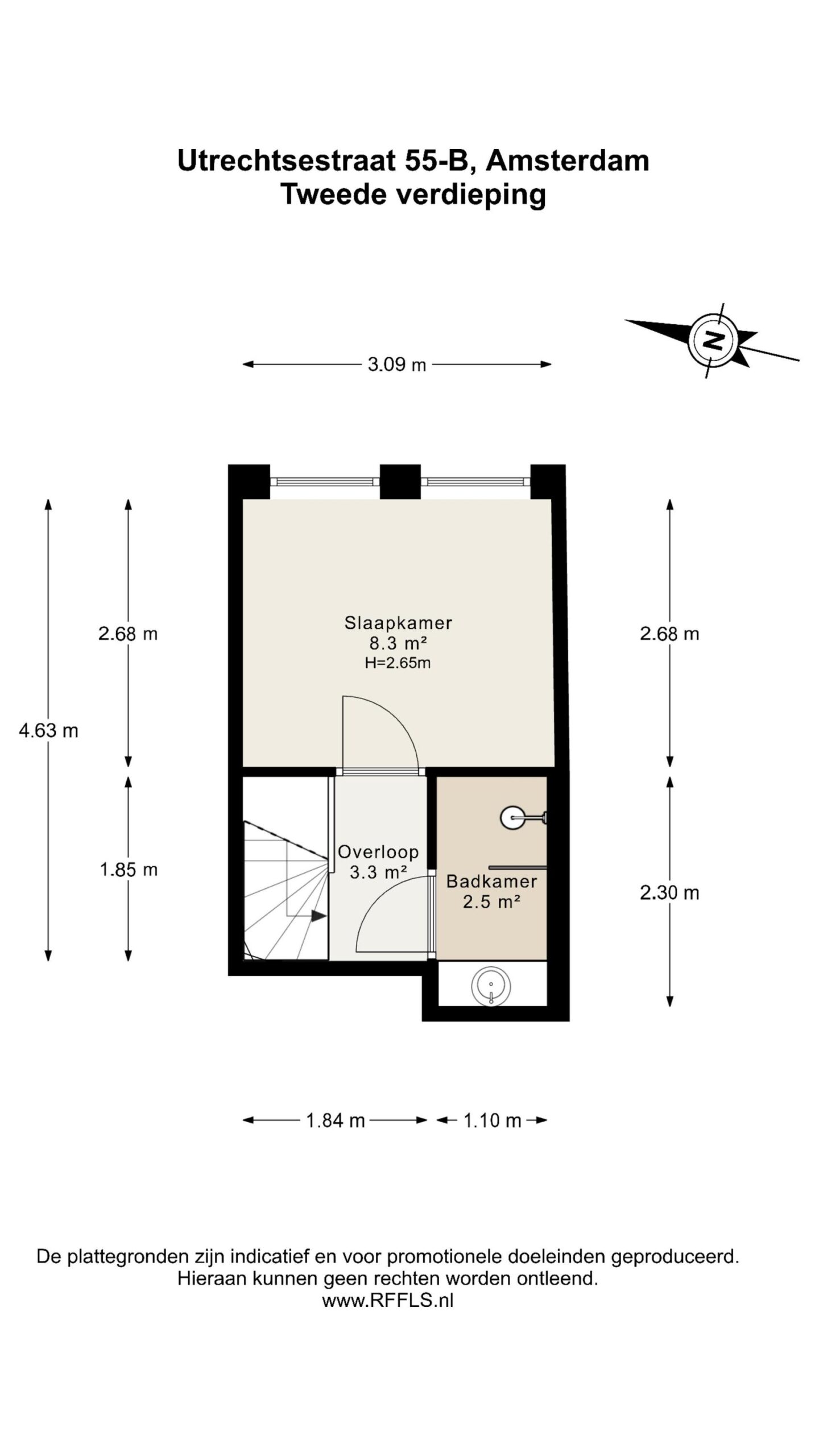 Utrechtsestraat 55 B in AMSTERDAM-25
