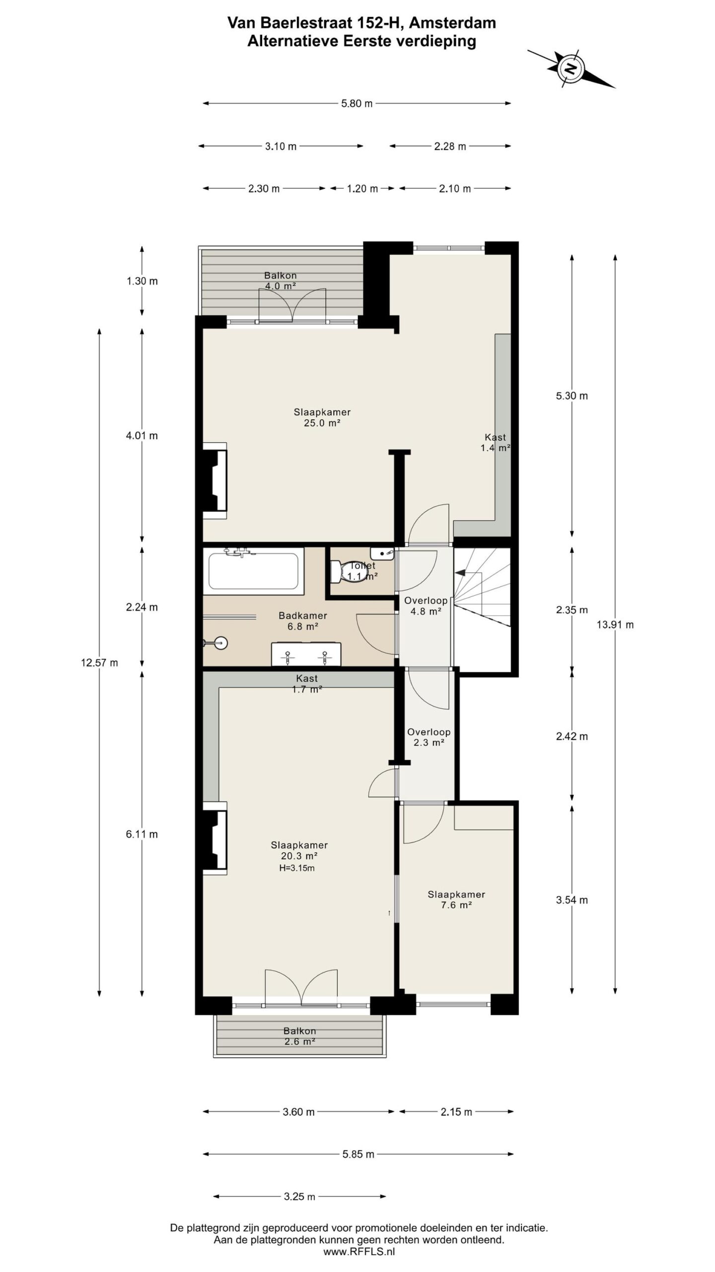 Van Baerlestraat 152 H in AMSTERDAM-62