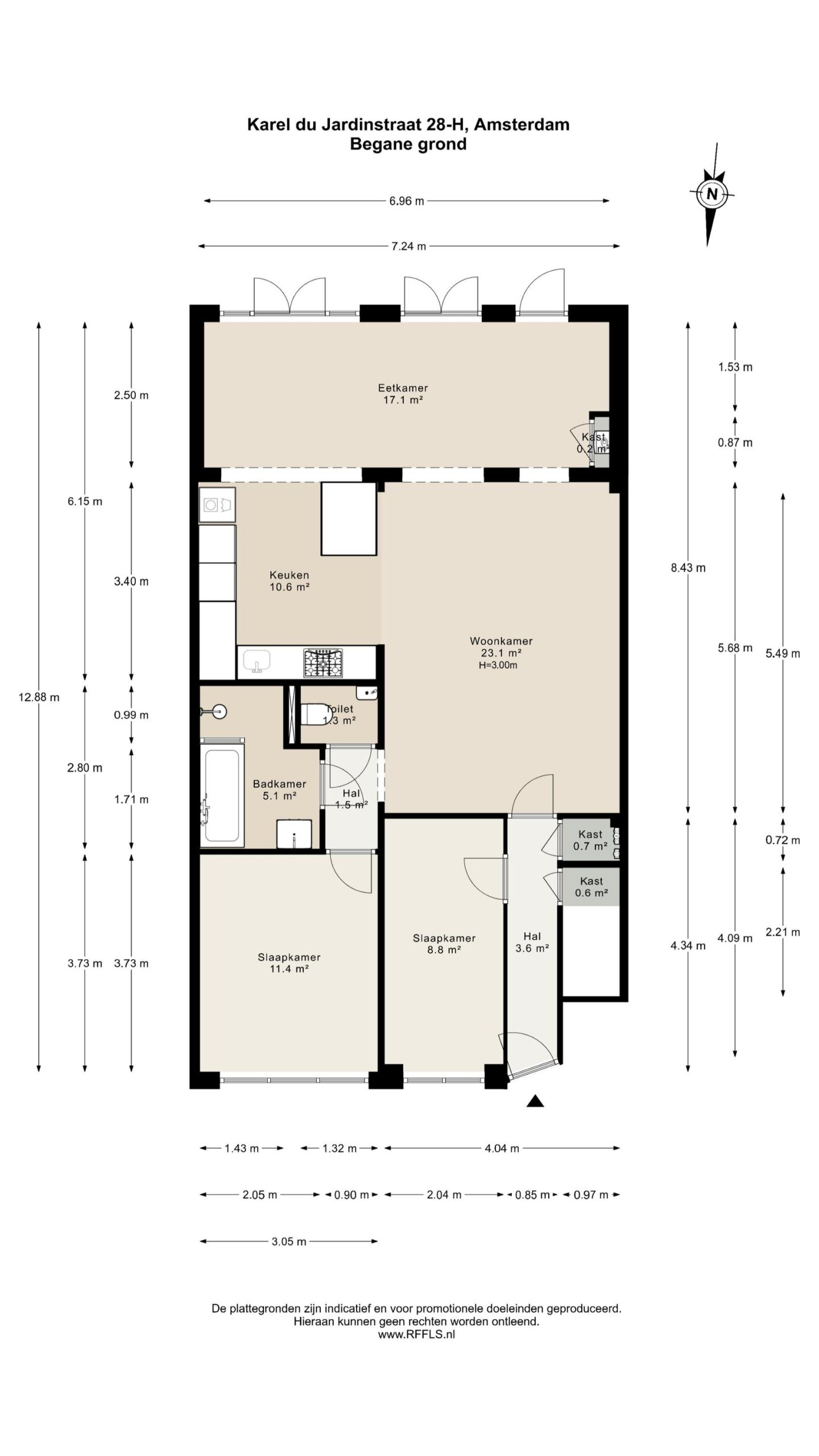 Karel du Jardinstraat 28 H in AMSTERDAM-33