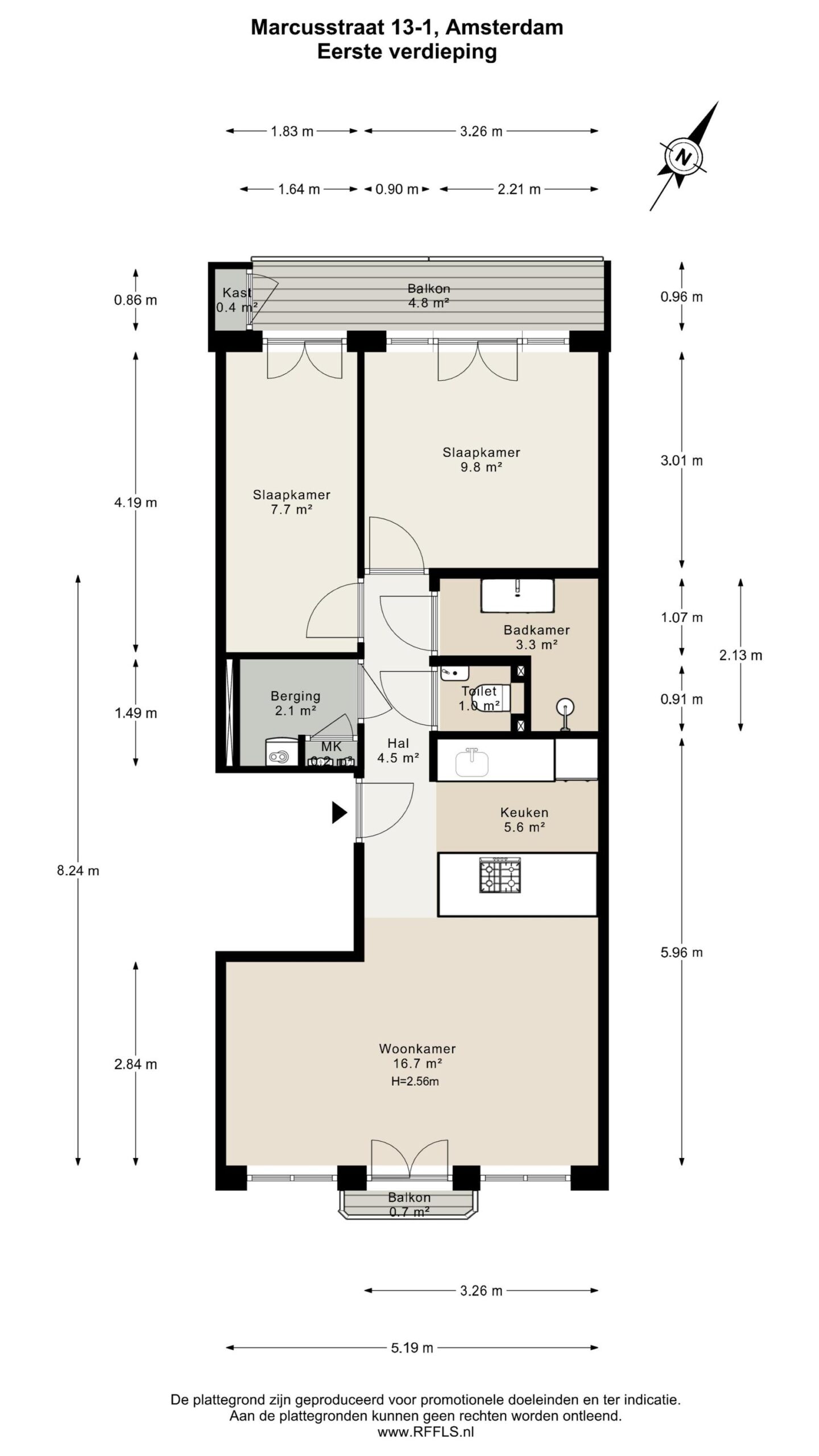 Marcusstraat 13 1 in AMSTERDAM-30