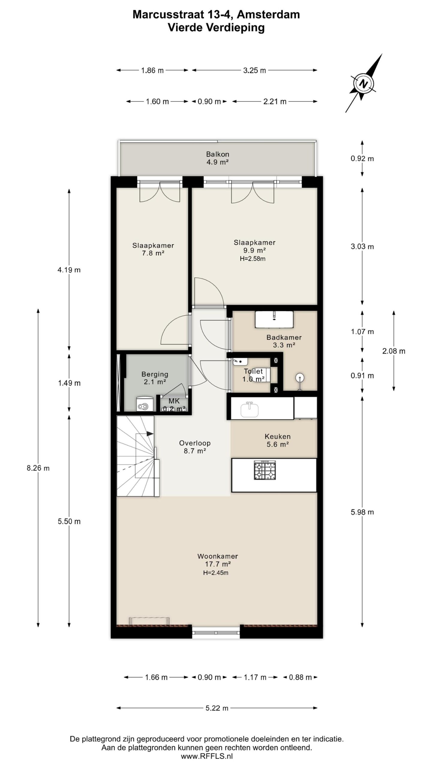 Marcusstraat 13 4 in AMSTERDAM-35