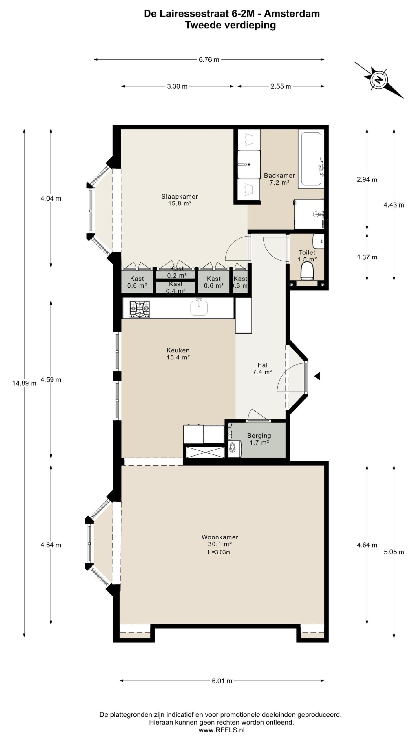 De Lairessestraat 6 2M in AMSTERDAM-40