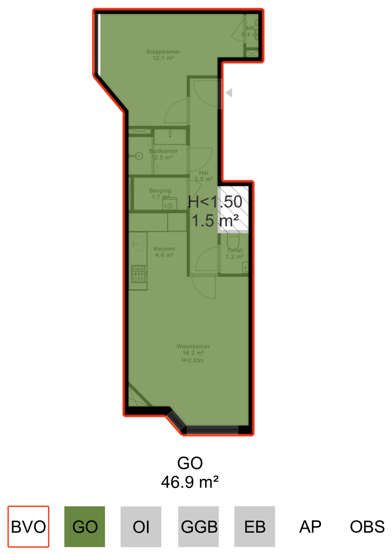 Slaakstraat 12 3A in AMSTERDAM-23