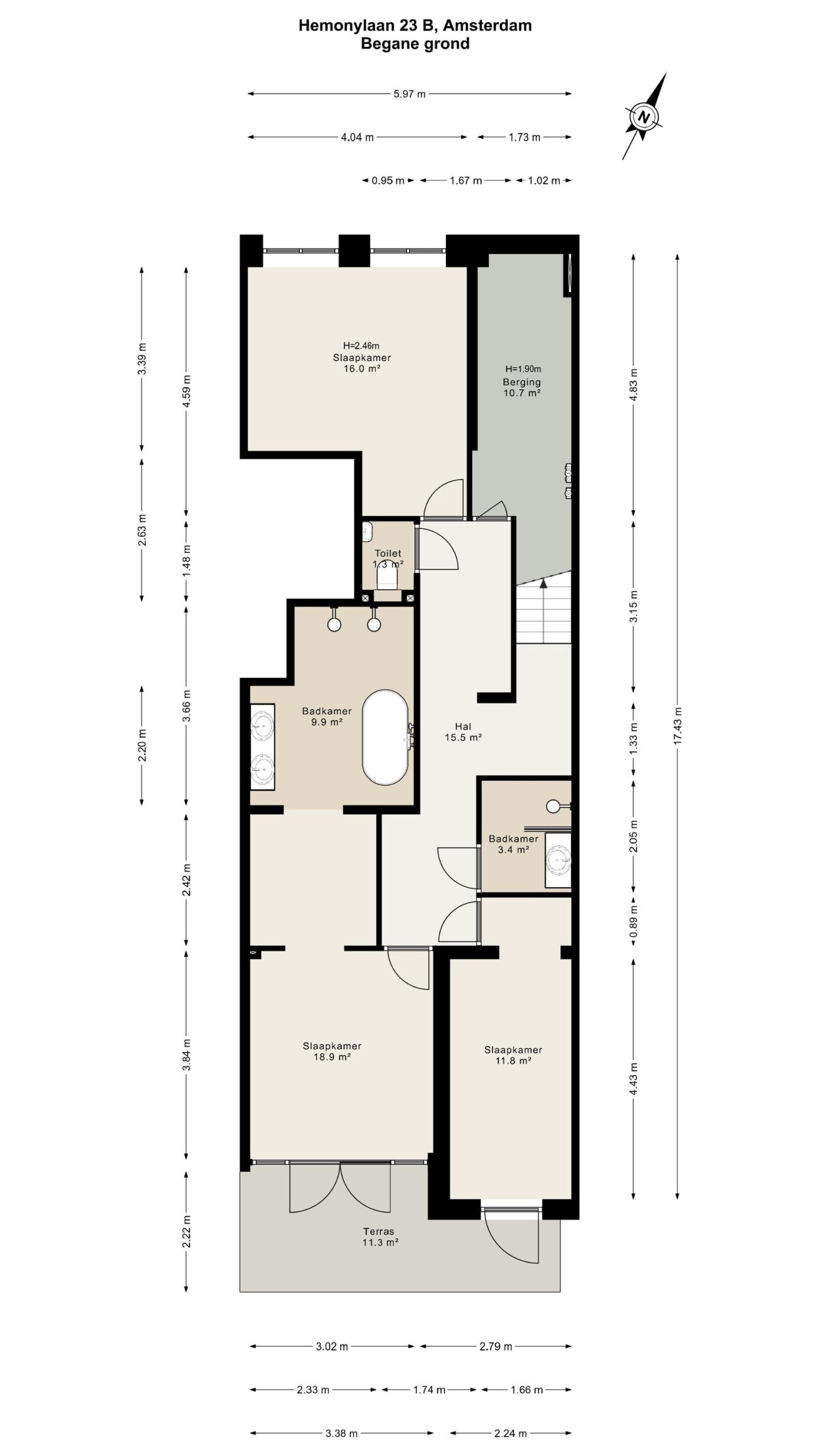 Hemonylaan 23 B in AMSTERDAM-30