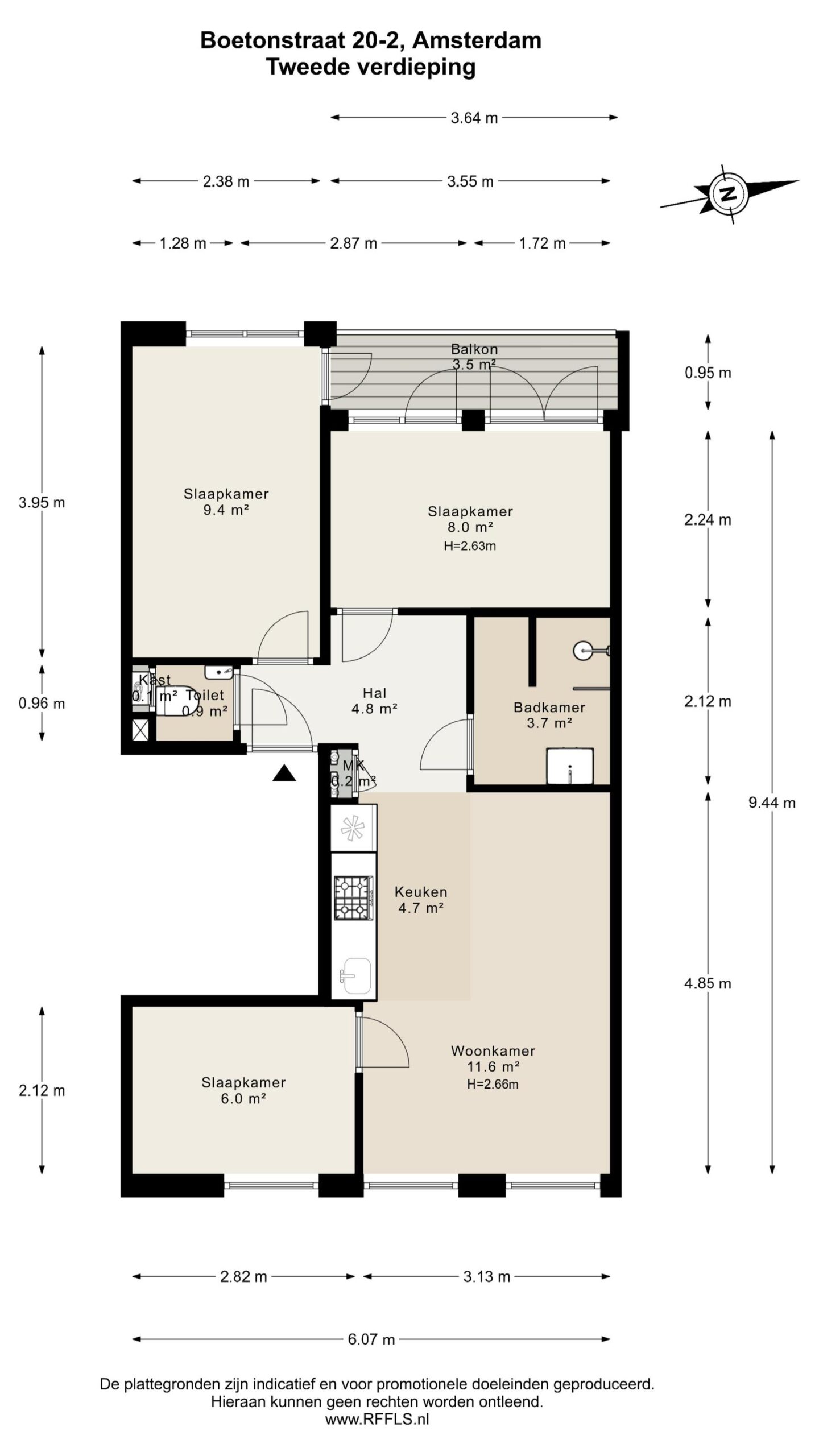 Boetonstraat 20 2 in AMSTERDAM-25