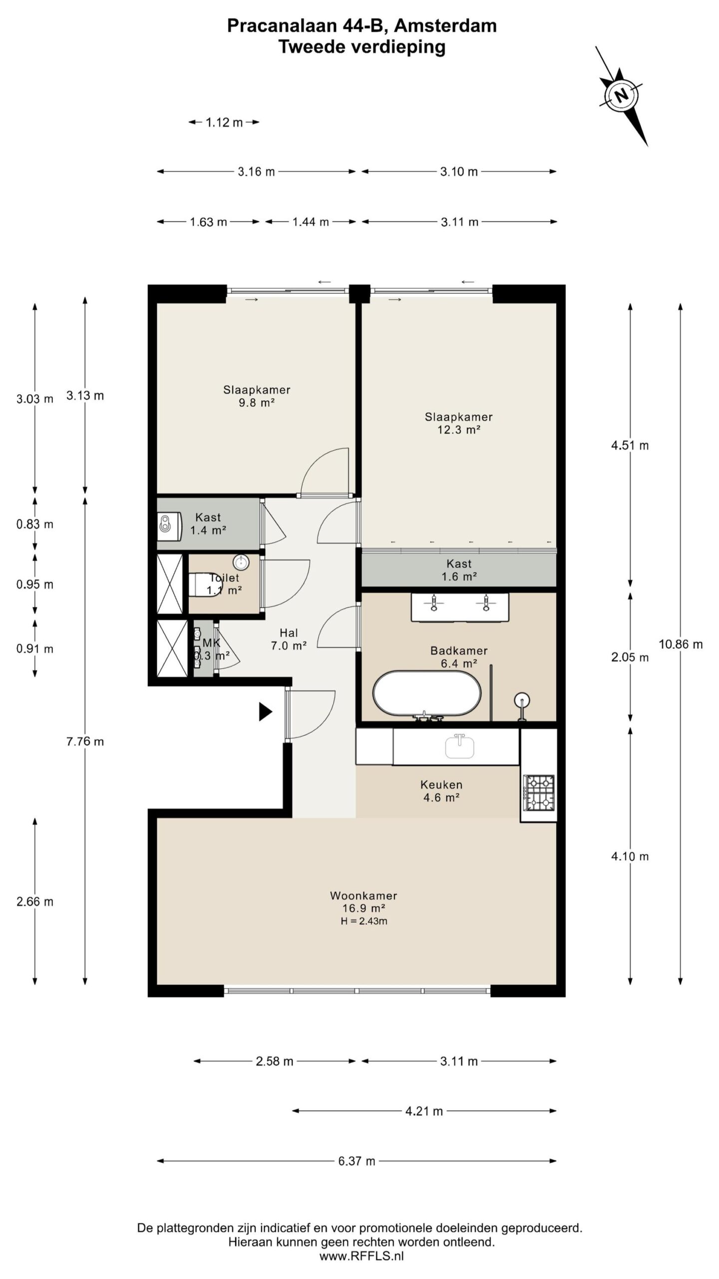 Pracanalaan 44 B in AMSTERDAM-22