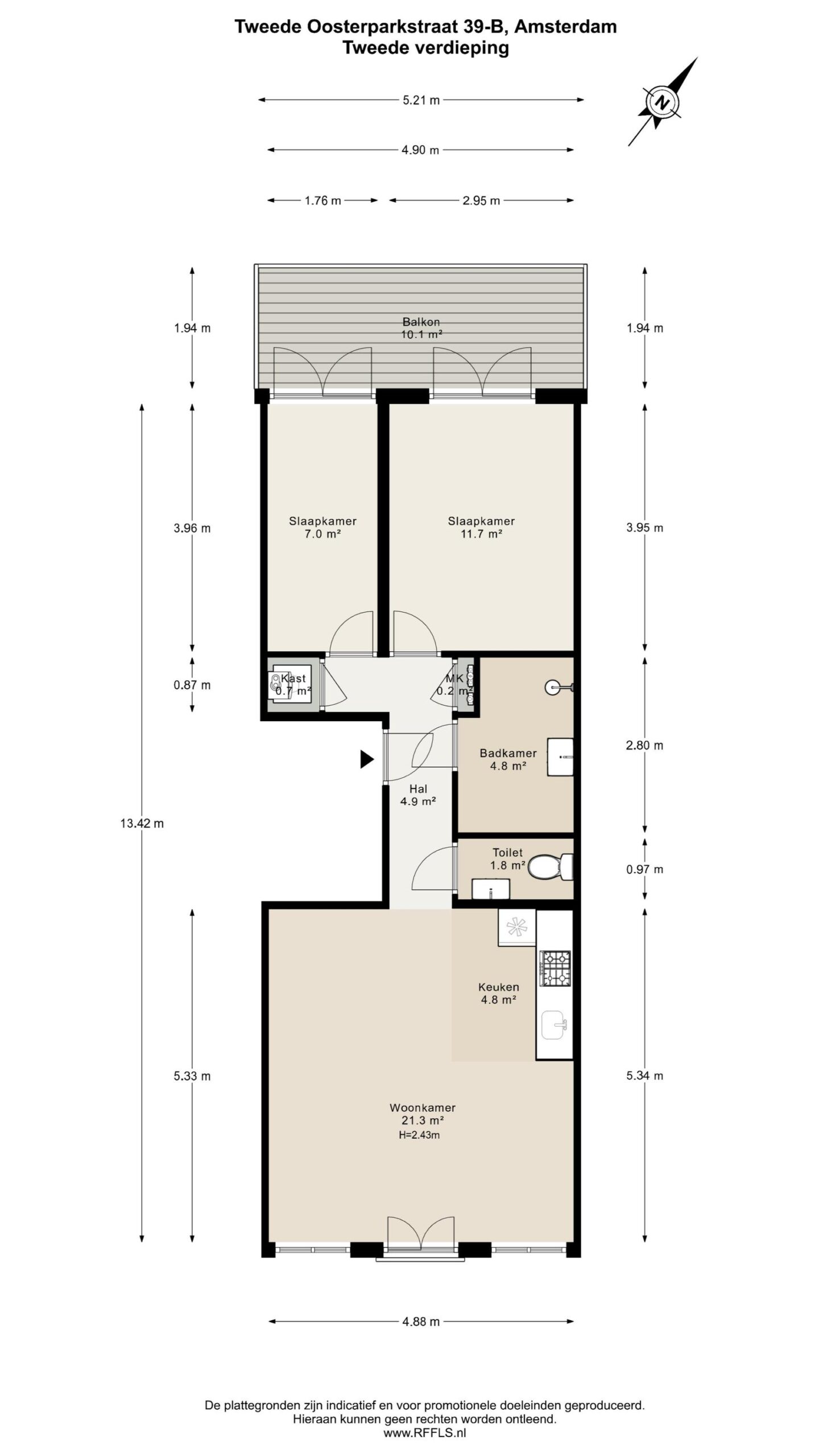 Tweede Oosterparkstraat 39 B in AMSTERDAM-34