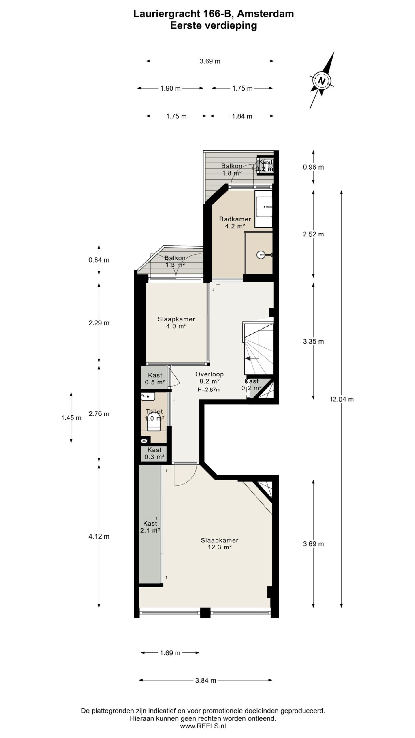 Lauriergracht 166 B in AMSTERDAM-38