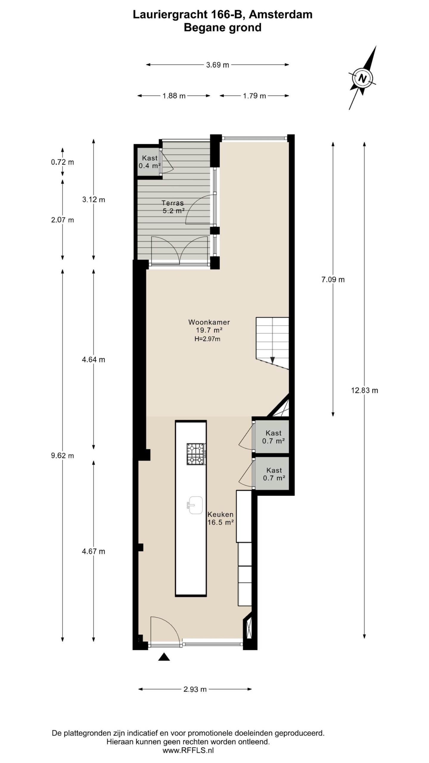 Lauriergracht 166 B in AMSTERDAM-37