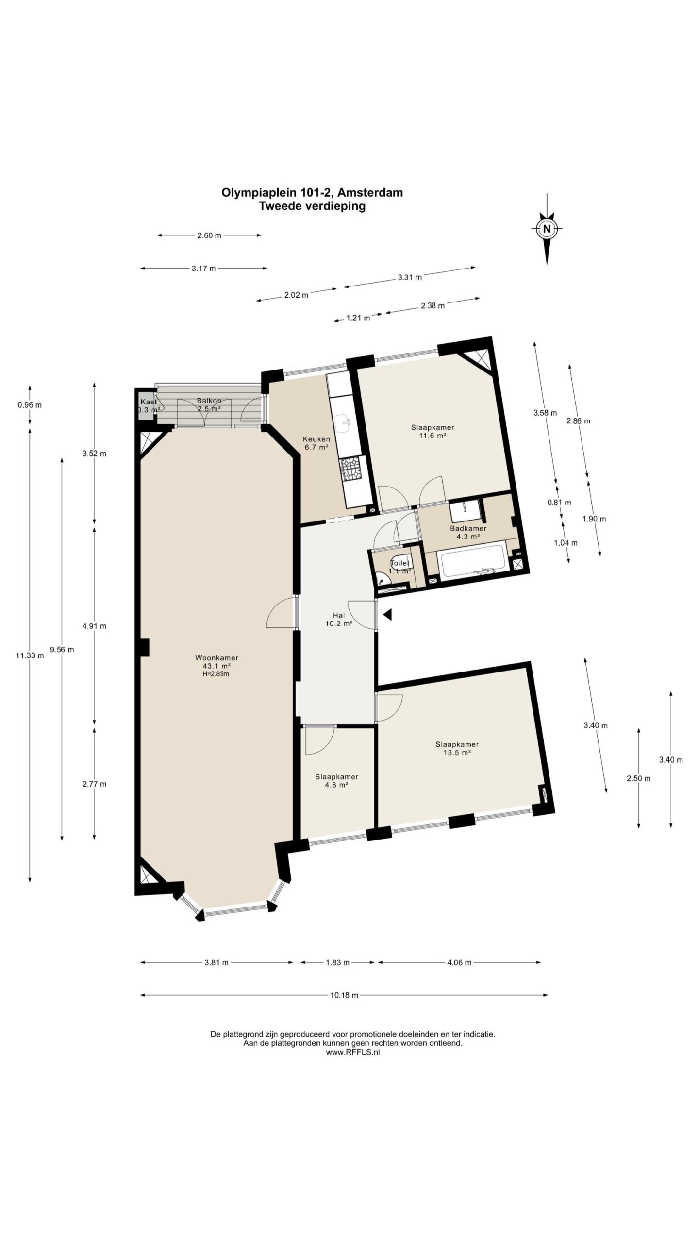 Olympiaplein 101 2 in AMSTERDAM-28