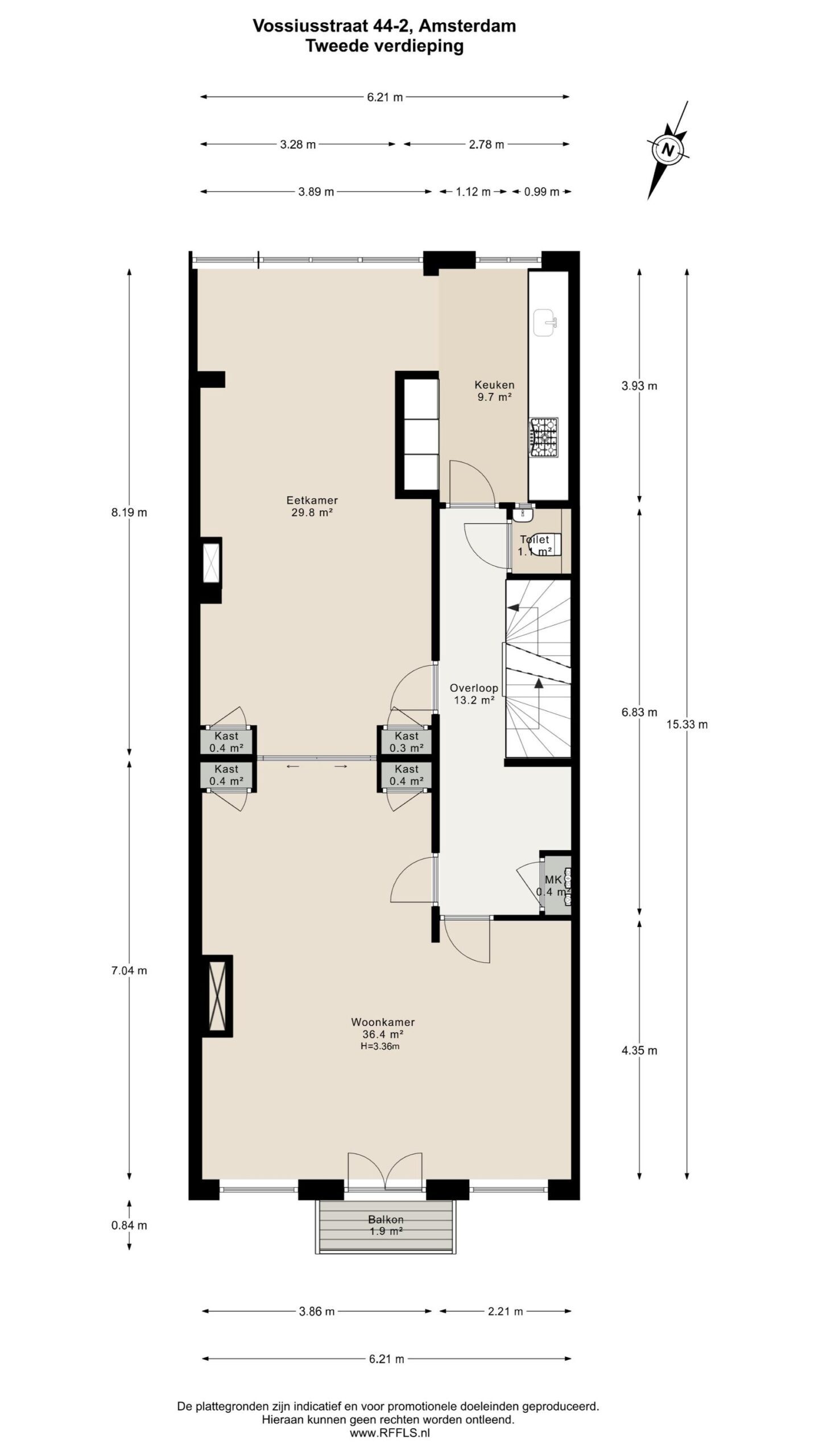 Vossiusstraat 44 2 in AMSTERDAM-83