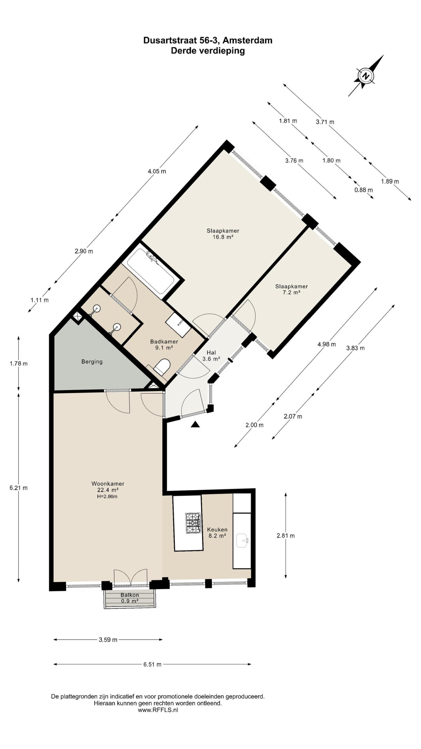 Dusartstraat 56 3 in AMSTERDAM-32