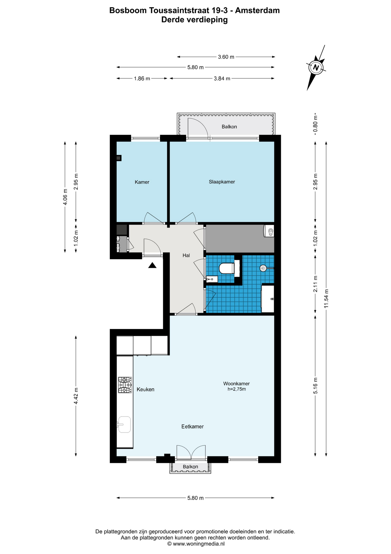 Bosboom Toussaintstraat 19 3 in AMSTERDAM-29