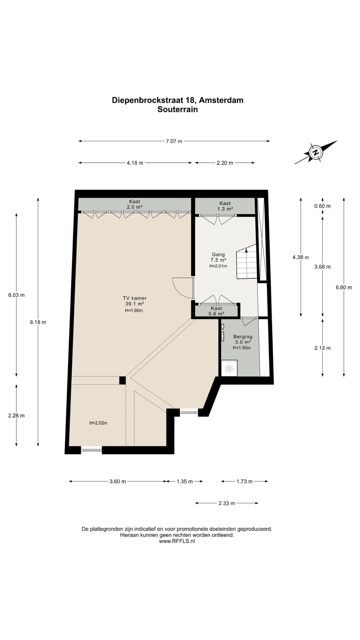 Diepenbrockstraat 18 in AMSTERDAM-75