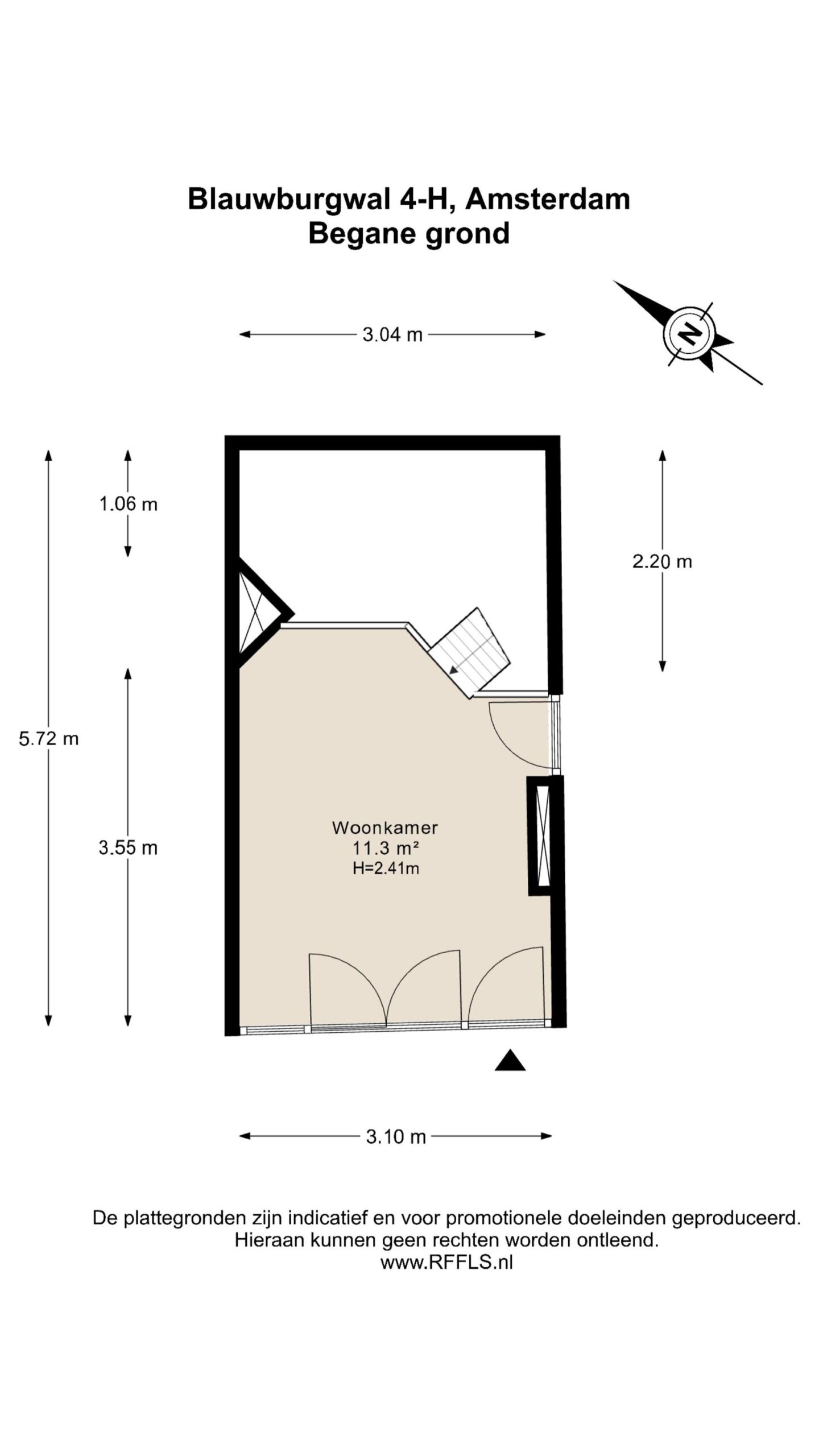 Blauwburgwal 4 H in AMSTERDAM-21