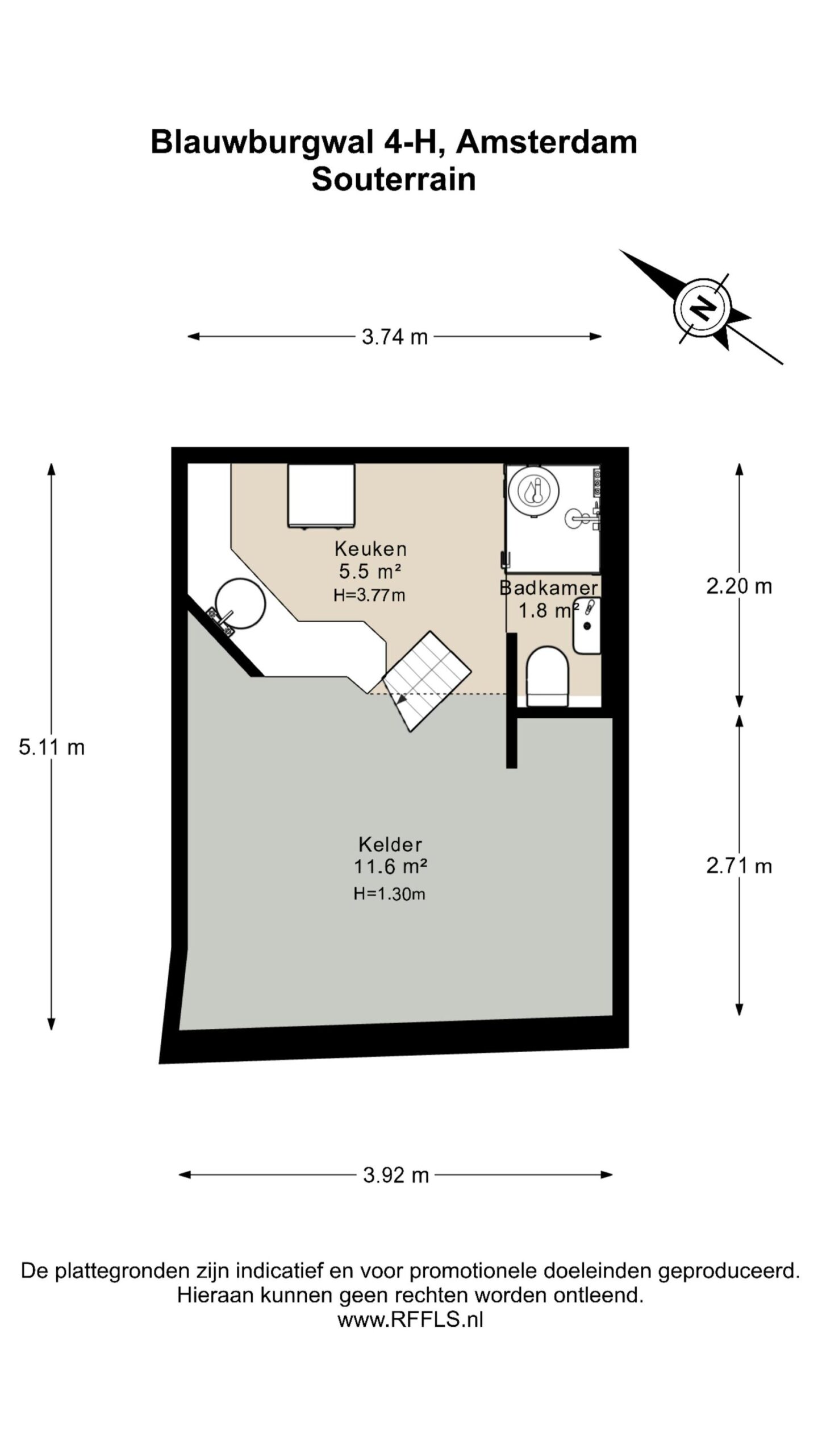 Blauwburgwal 4 H in AMSTERDAM-22