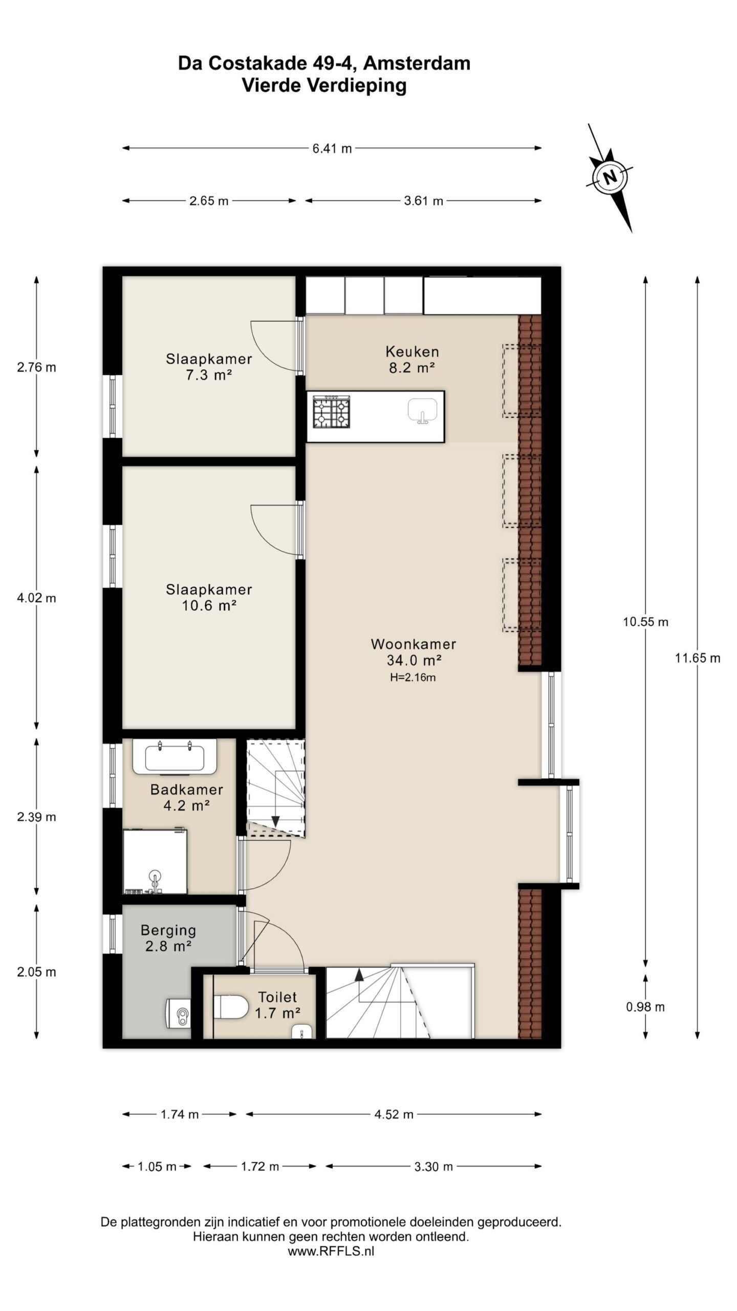 Da Costakade 49 4 in AMSTERDAM-37