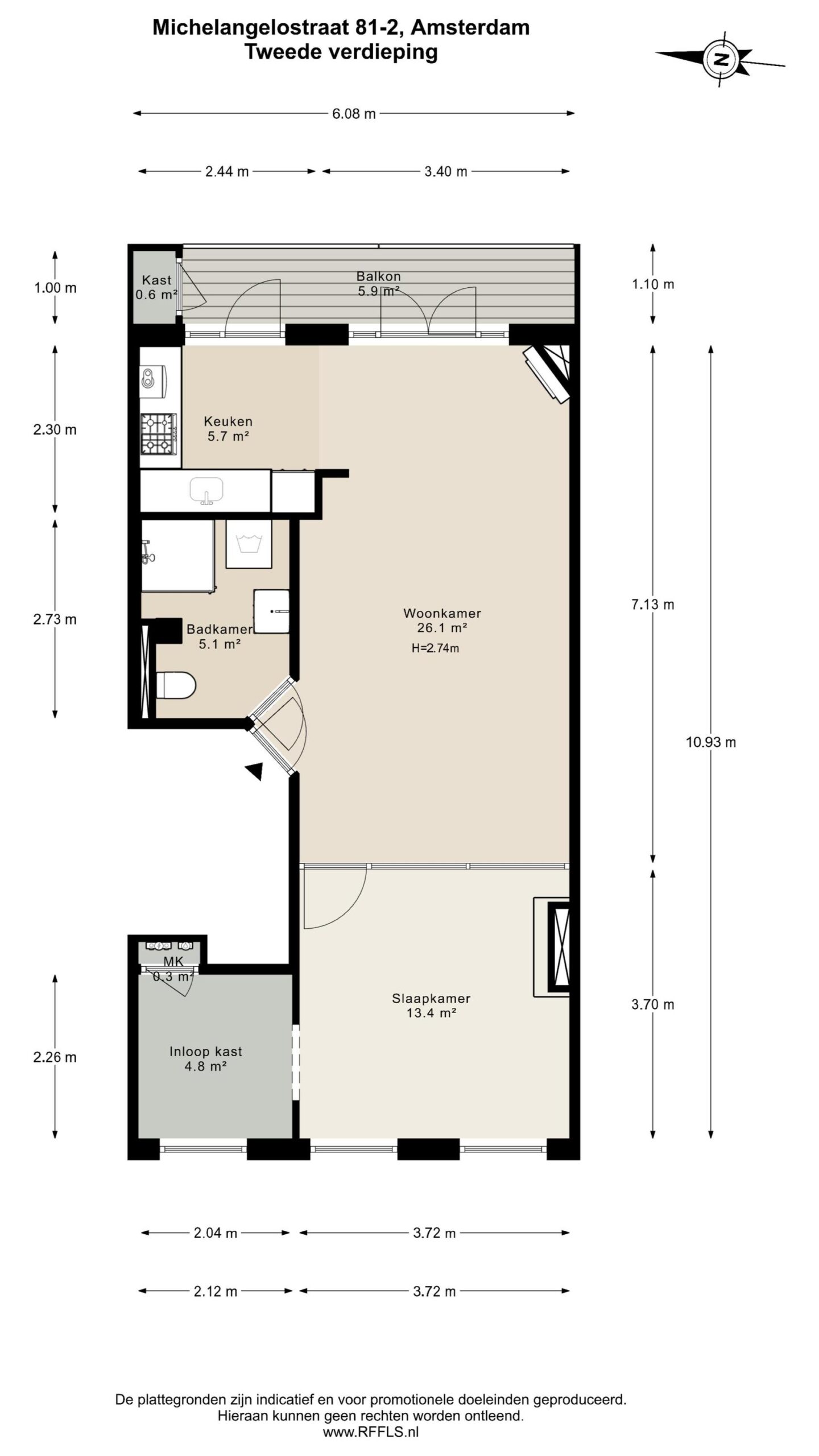 Michelangelostraat 81 2 in AMSTERDAM-22
