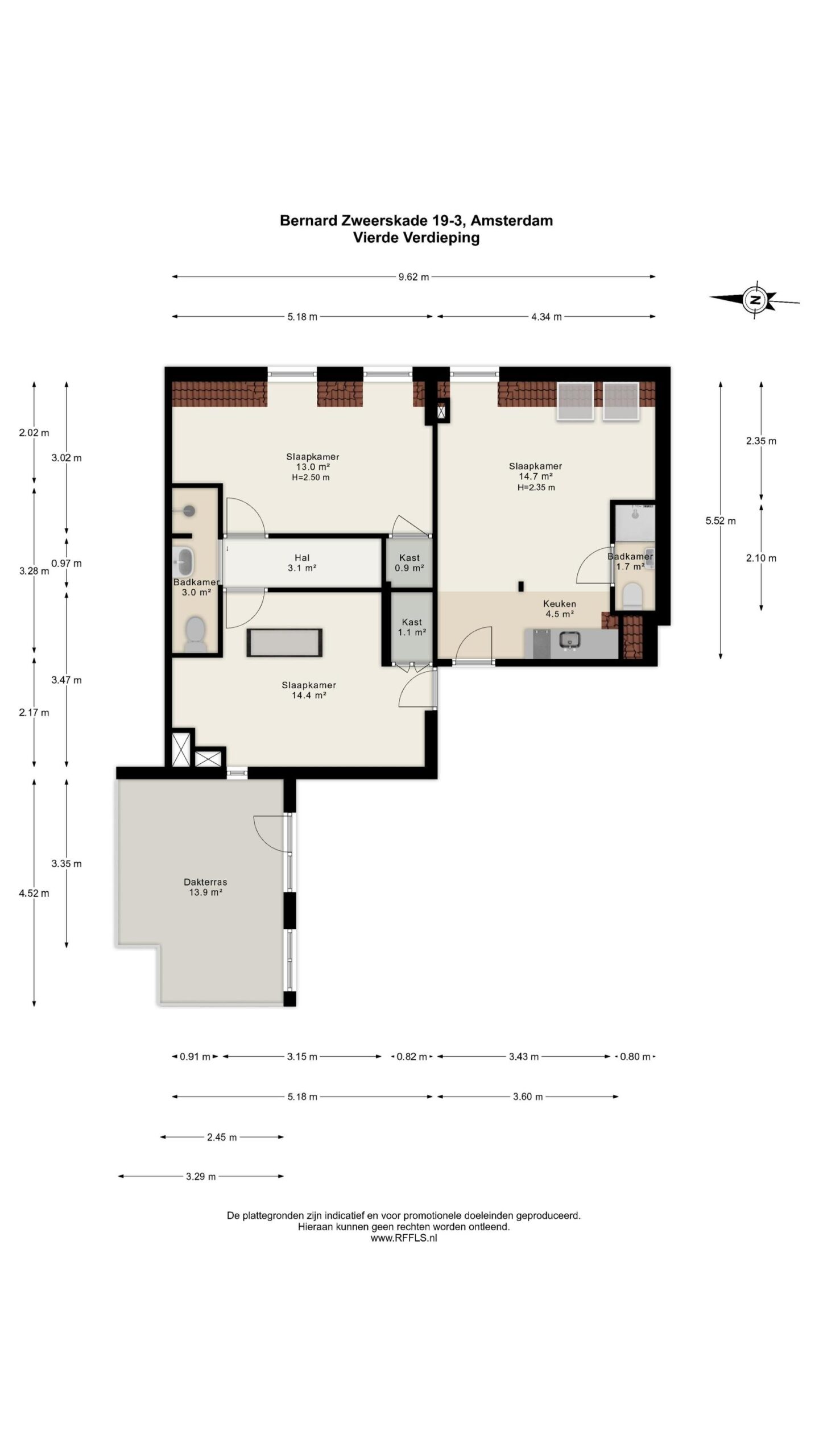 Bernard Zweerskade 19 3 in AMSTERDAM-39