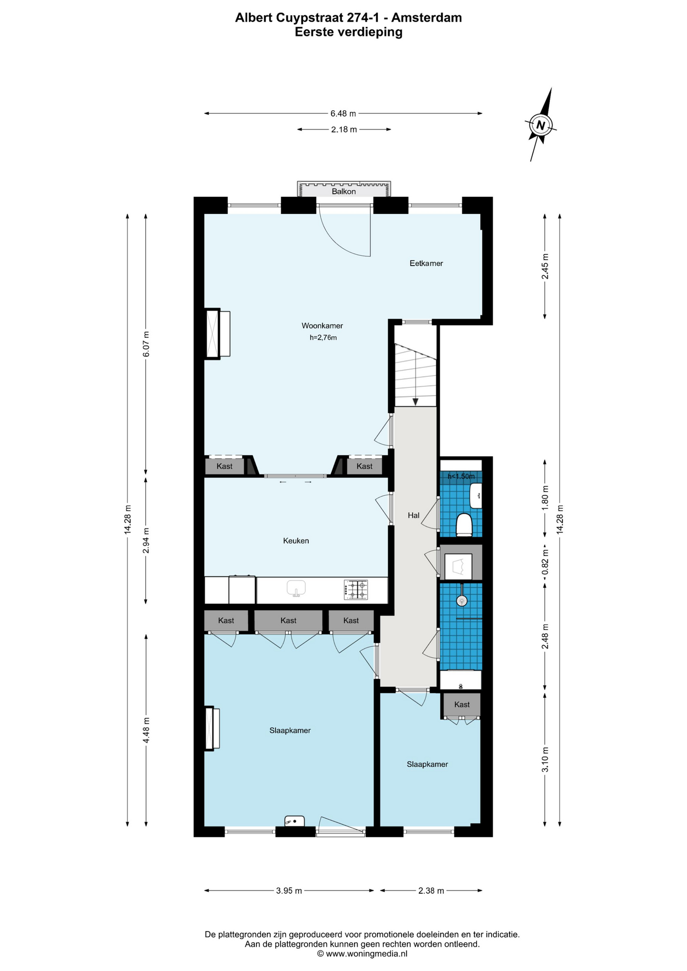 Albert Cuypstraat 274 1 in AMSTERDAM-31