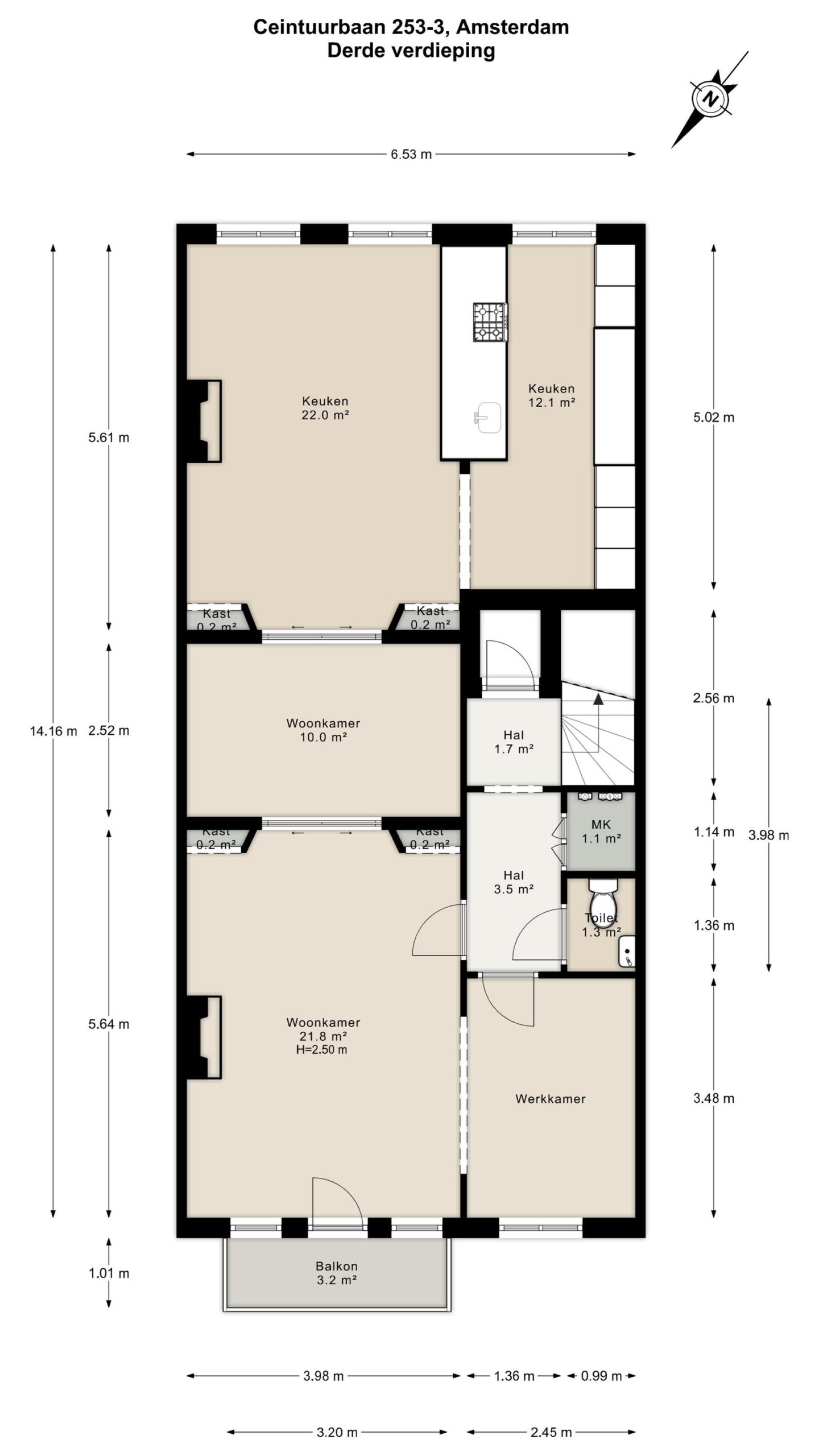 Ceintuurbaan 253 3 in AMSTERDAM-40