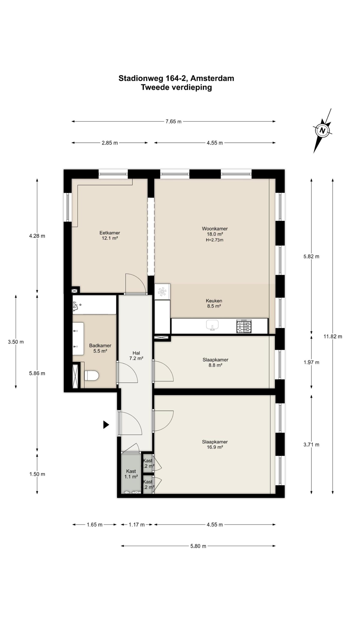 Stadionweg 164 2 in AMSTERDAM-13